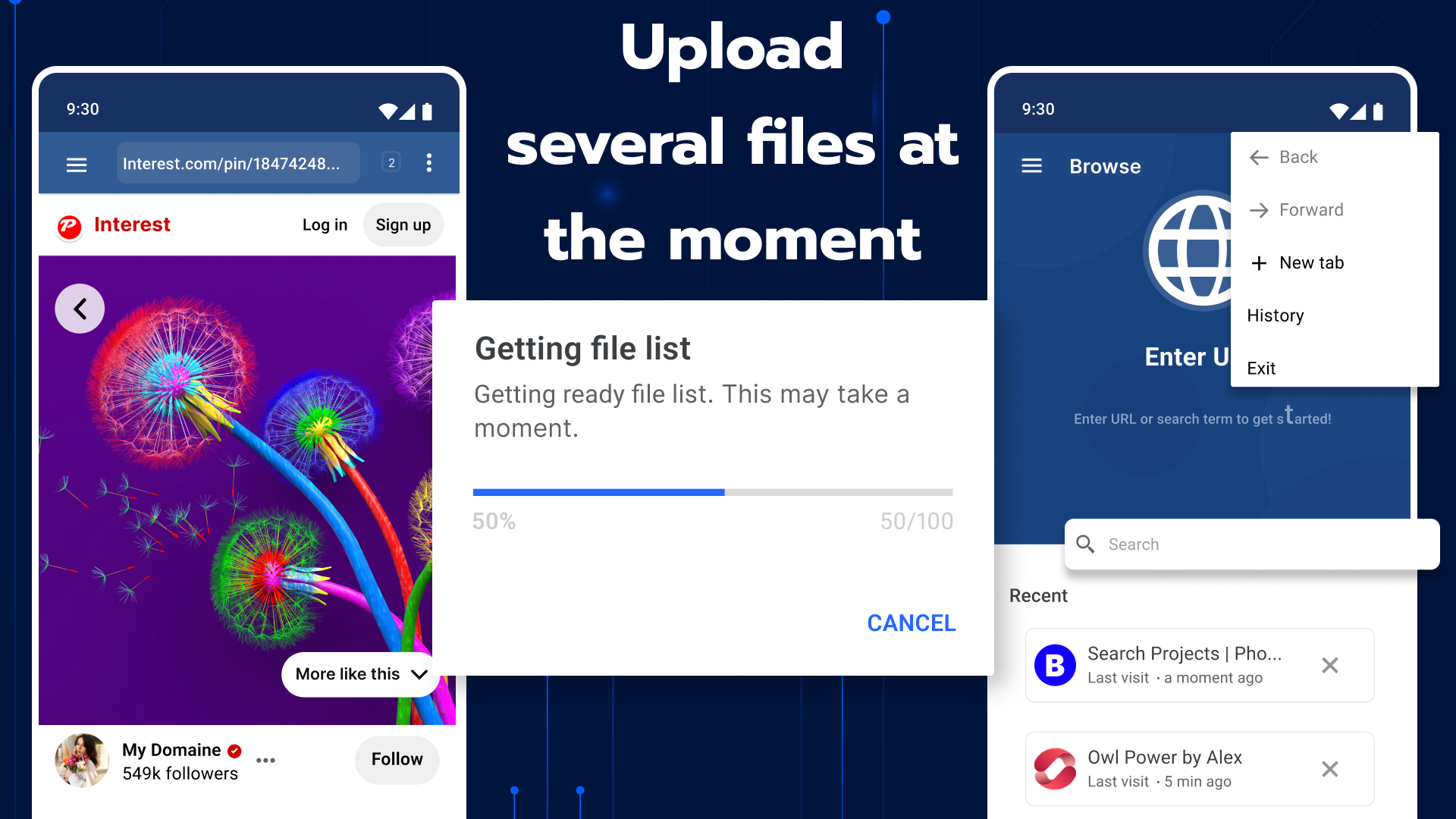 اسکرین شات 7 برنامه All File & Video Downloader