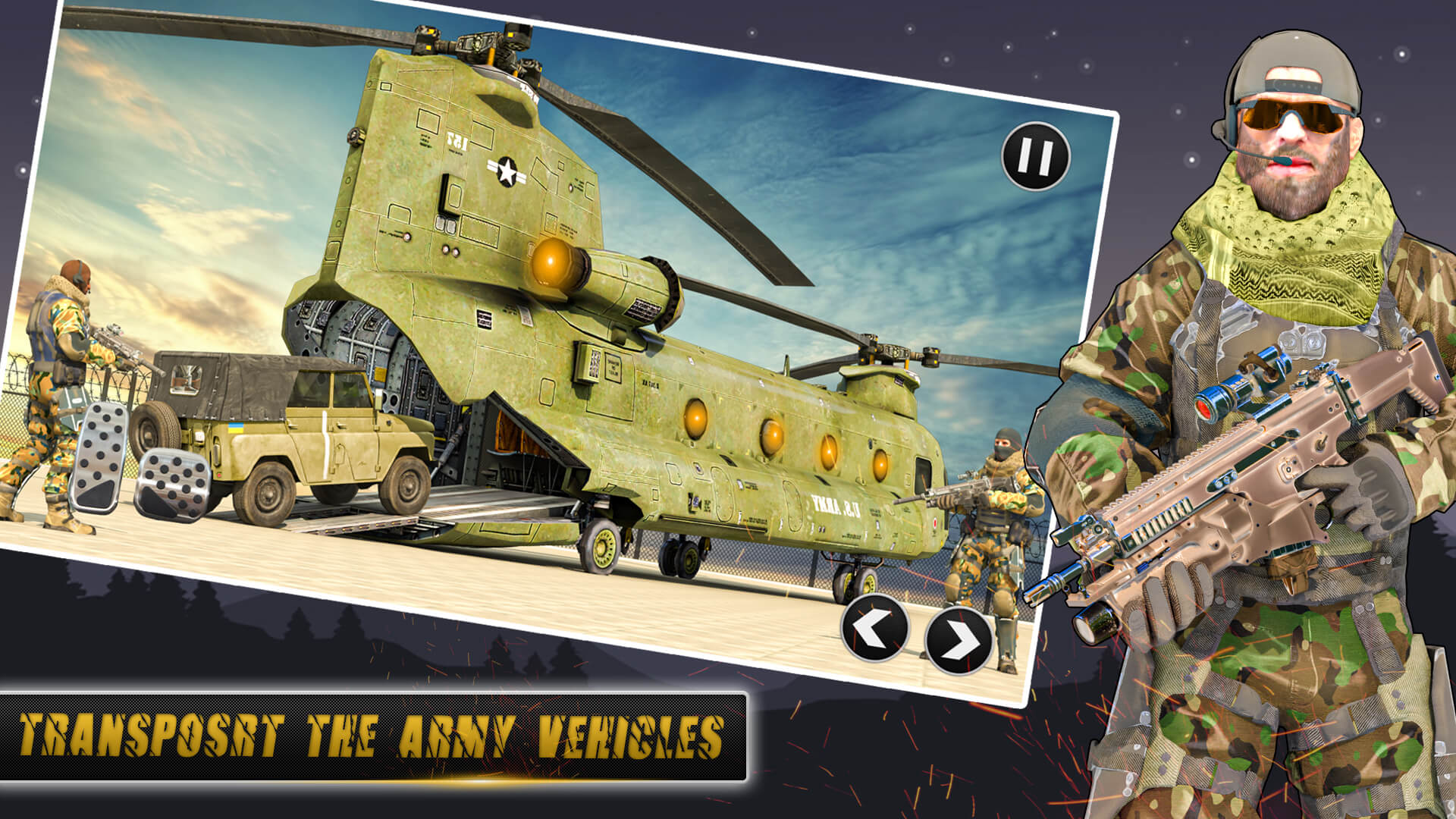 اسکرین شات 5 بازی Army Vehicles Truck Transport