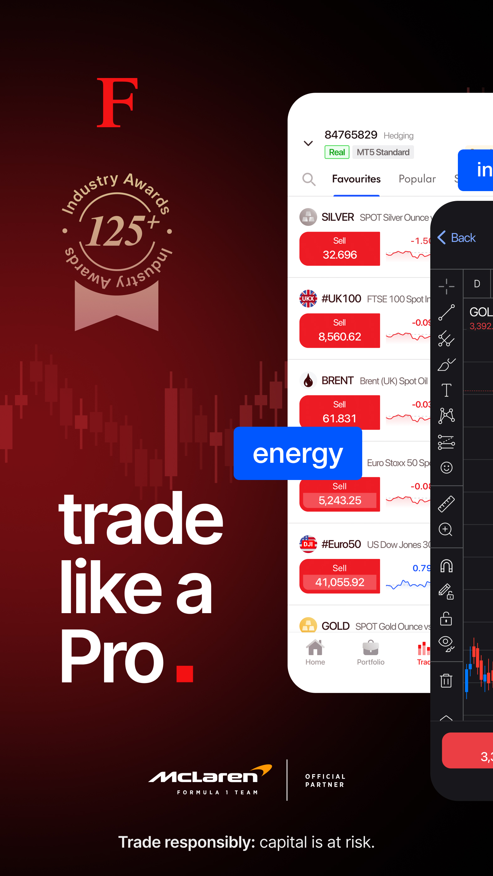 اسکرین شات 1 برنامه FxPro: Online Trading Broker