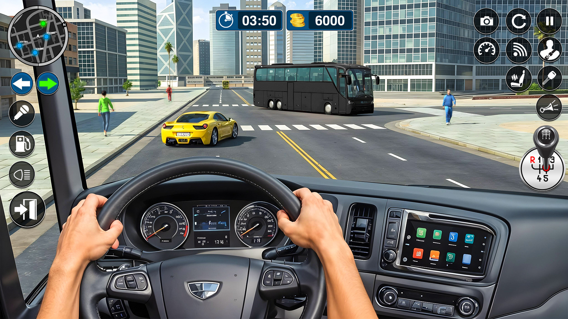 اسکرین شات 2 برنامه City Bus Drive Challenge