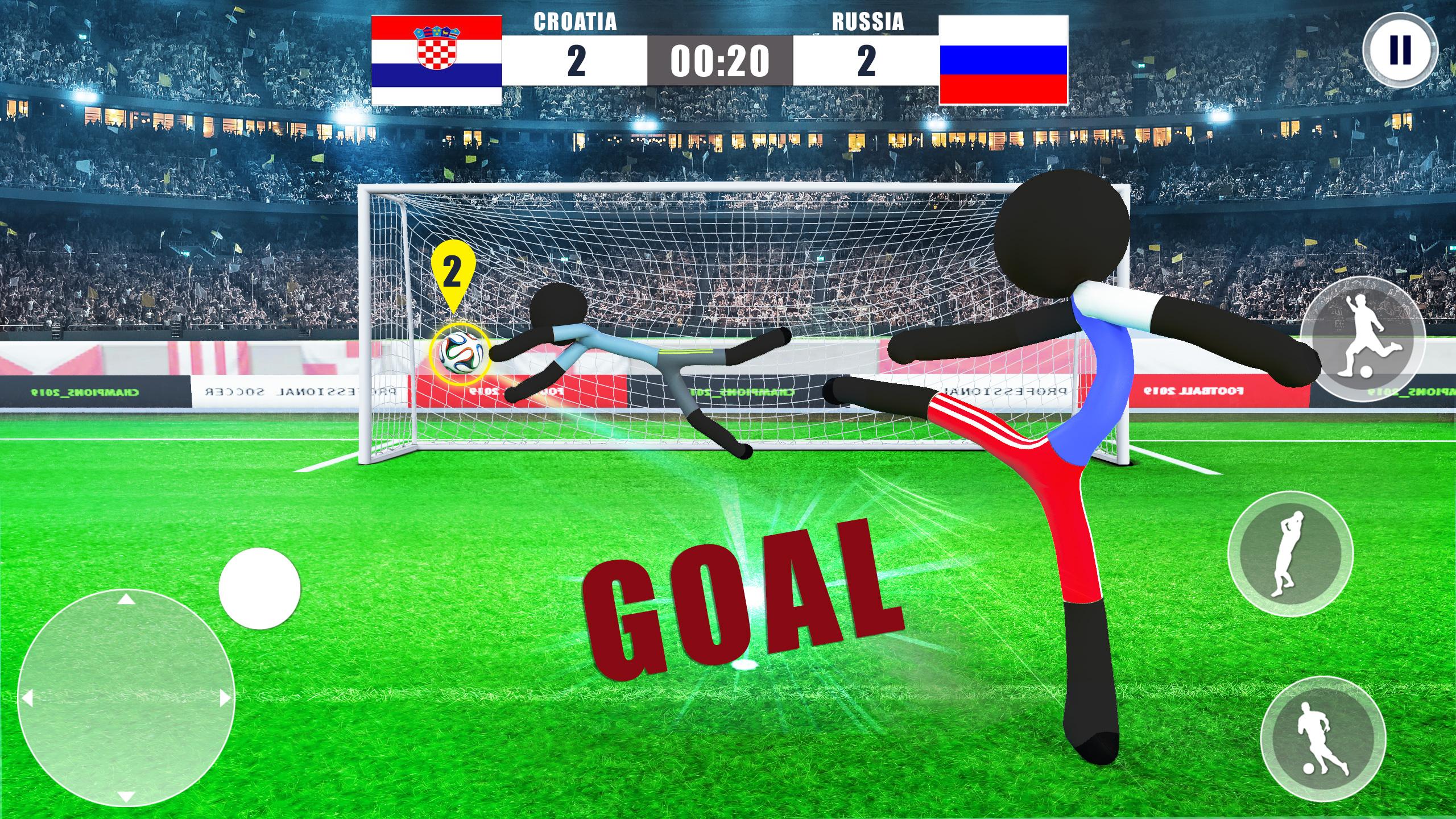 اسکرین شات 3 بازی Stickman Football Strike Games