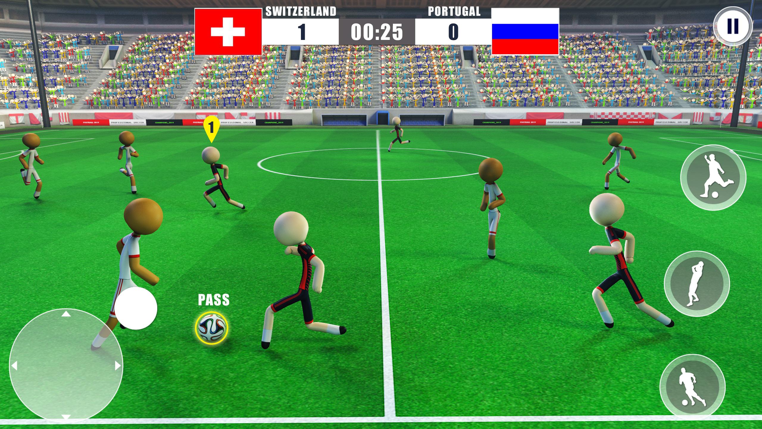 اسکرین شات 4 بازی Stickman Football Strike Games