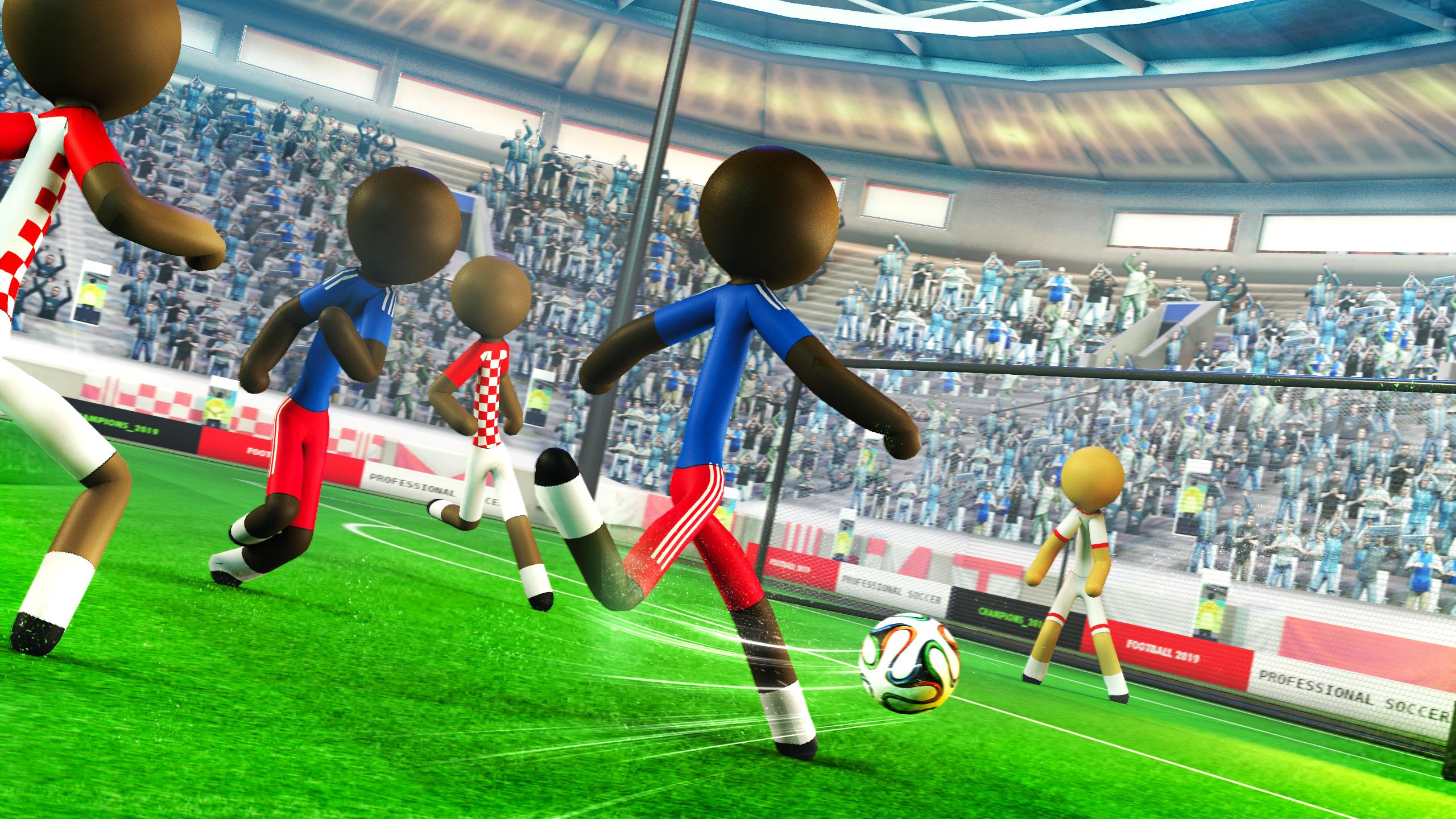اسکرین شات 2 بازی Stickman Football Strike Games