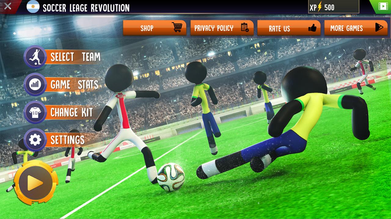اسکرین شات 5 بازی Stickman Football Strike Games