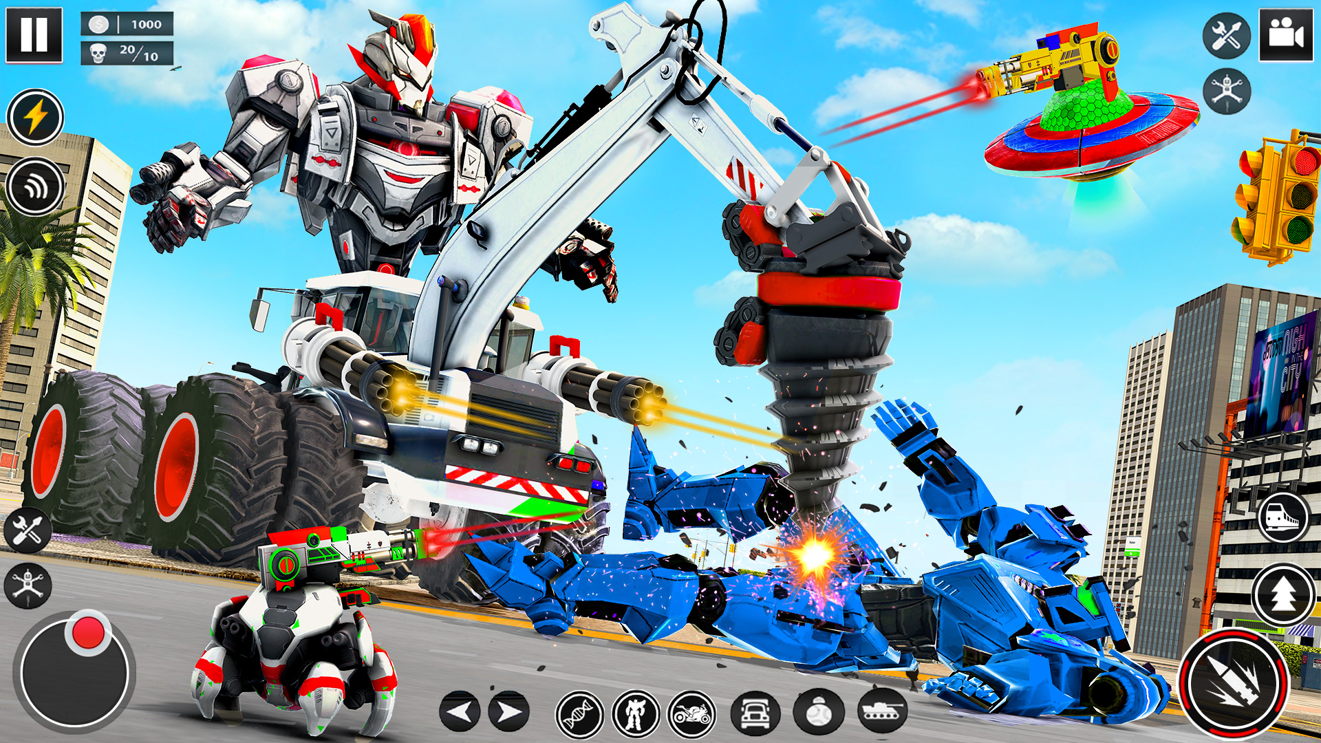 اسکرین شات 3 بازی Dragon Robot Car Transform 3D