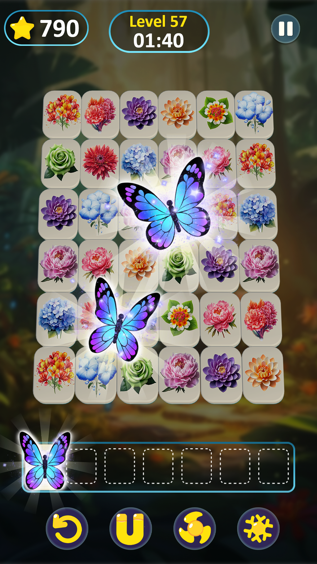 اسکرین شات 3 بازی Mystical Flower - Match Tiles