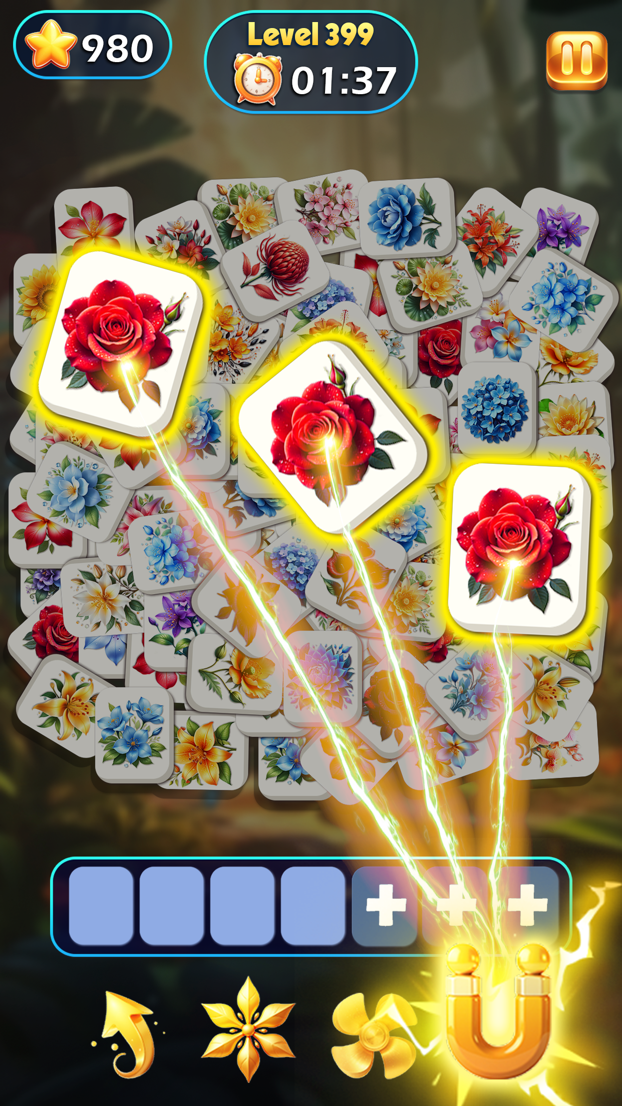 اسکرین شات 5 بازی Mystical Flower - Match Tiles