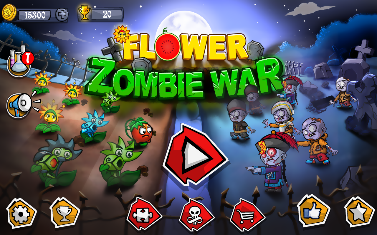 اسکرین شات 1 بازی Flower Zombie War