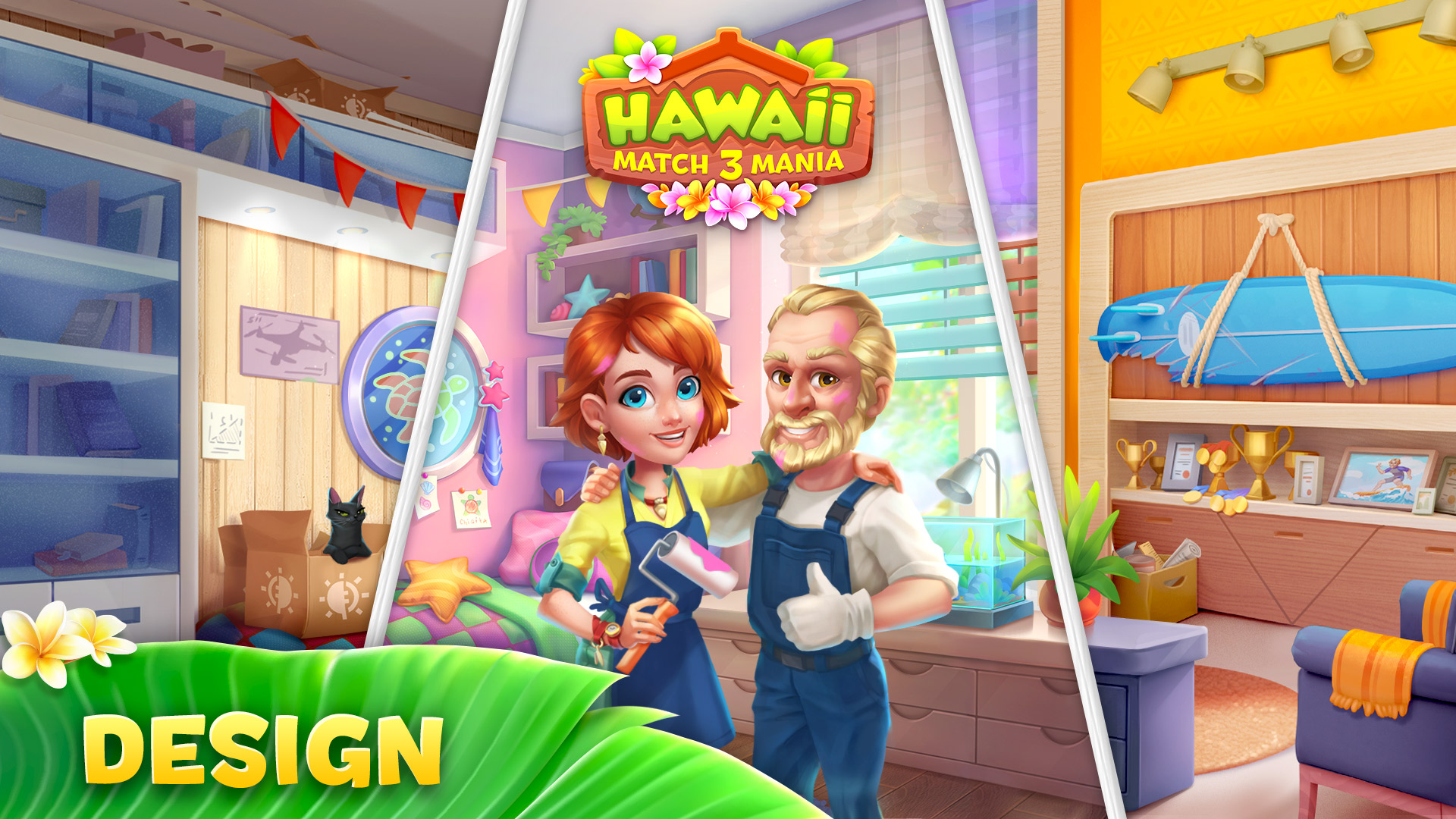اسکرین شات 1 بازی Hawaii Match-3 Mania: Design