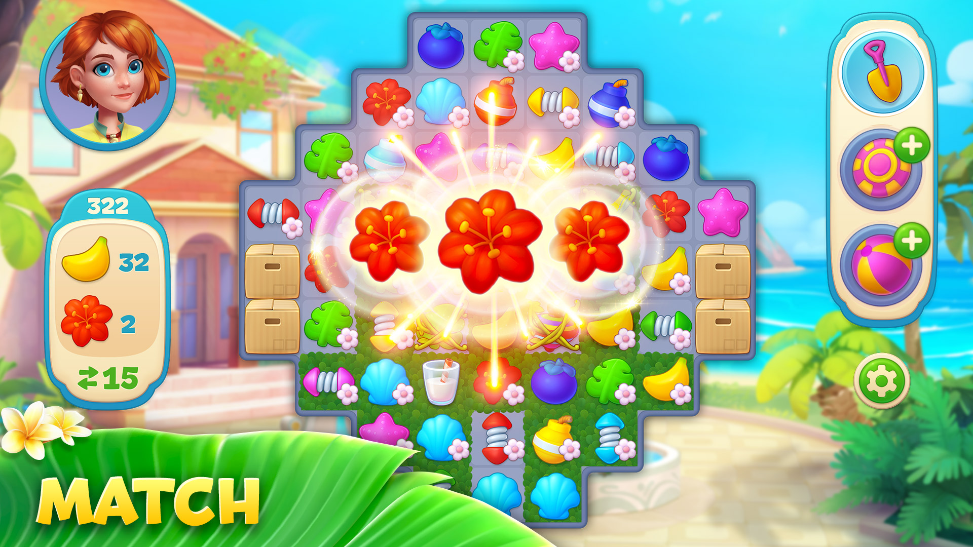 اسکرین شات 2 بازی Hawaii Match-3 Mania: Design