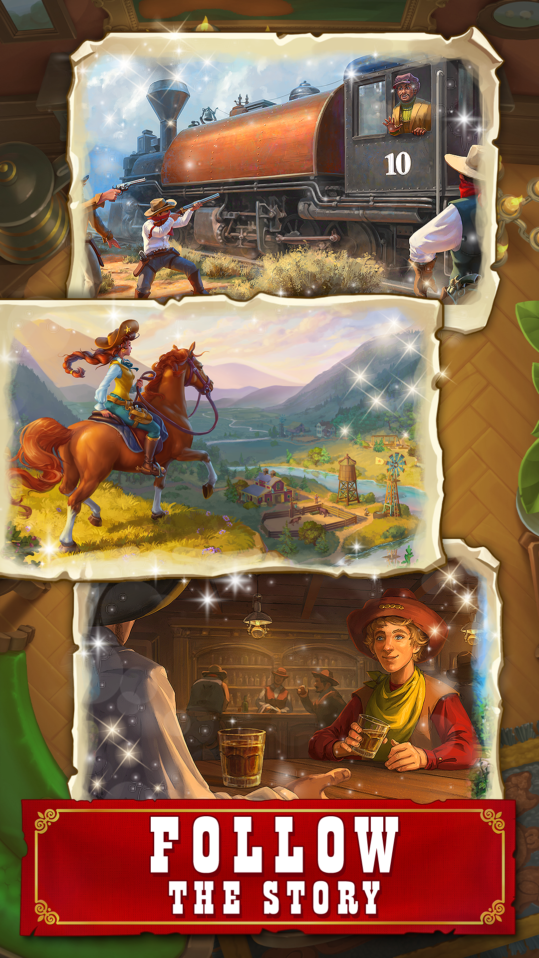 اسکرین شات 4 بازی Jewels of the Wild West・Match3