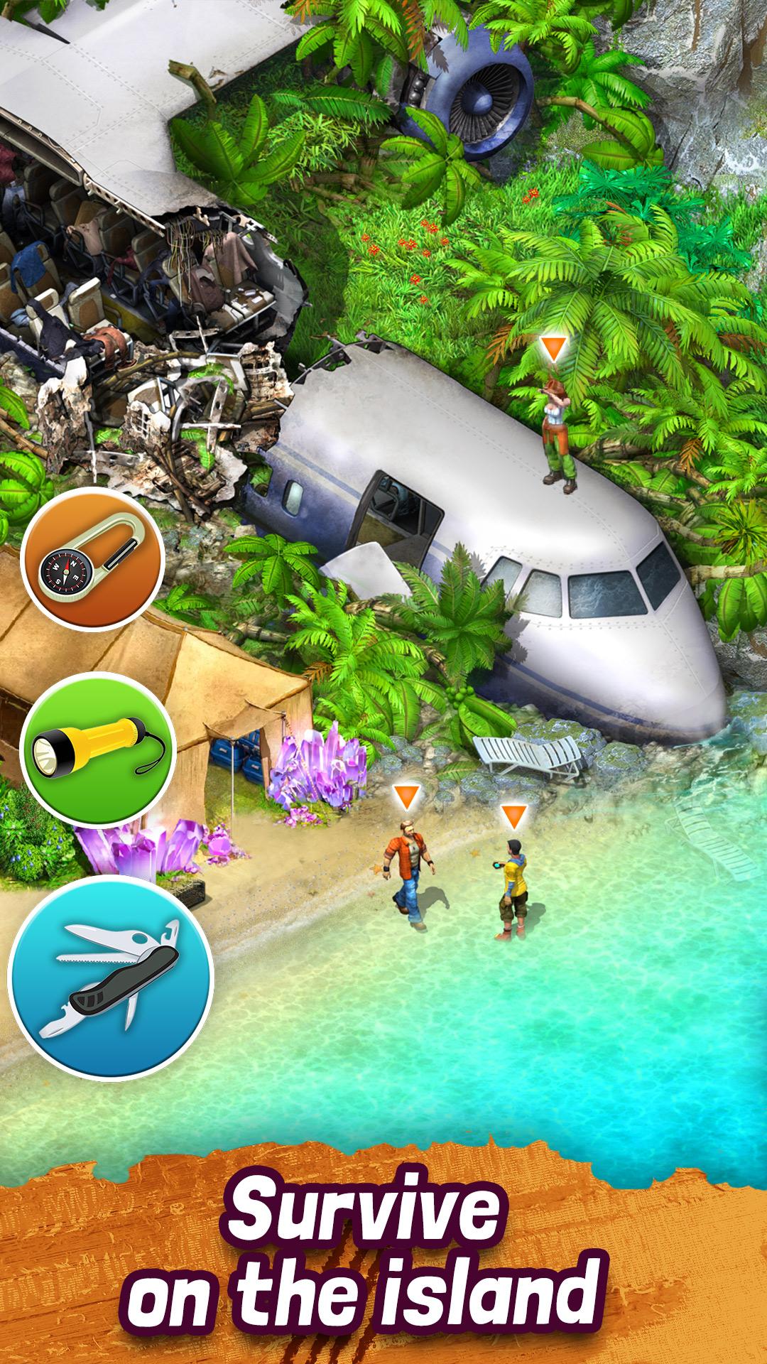 اسکرین شات 3 بازی Survivors: Match 3・Lost Island