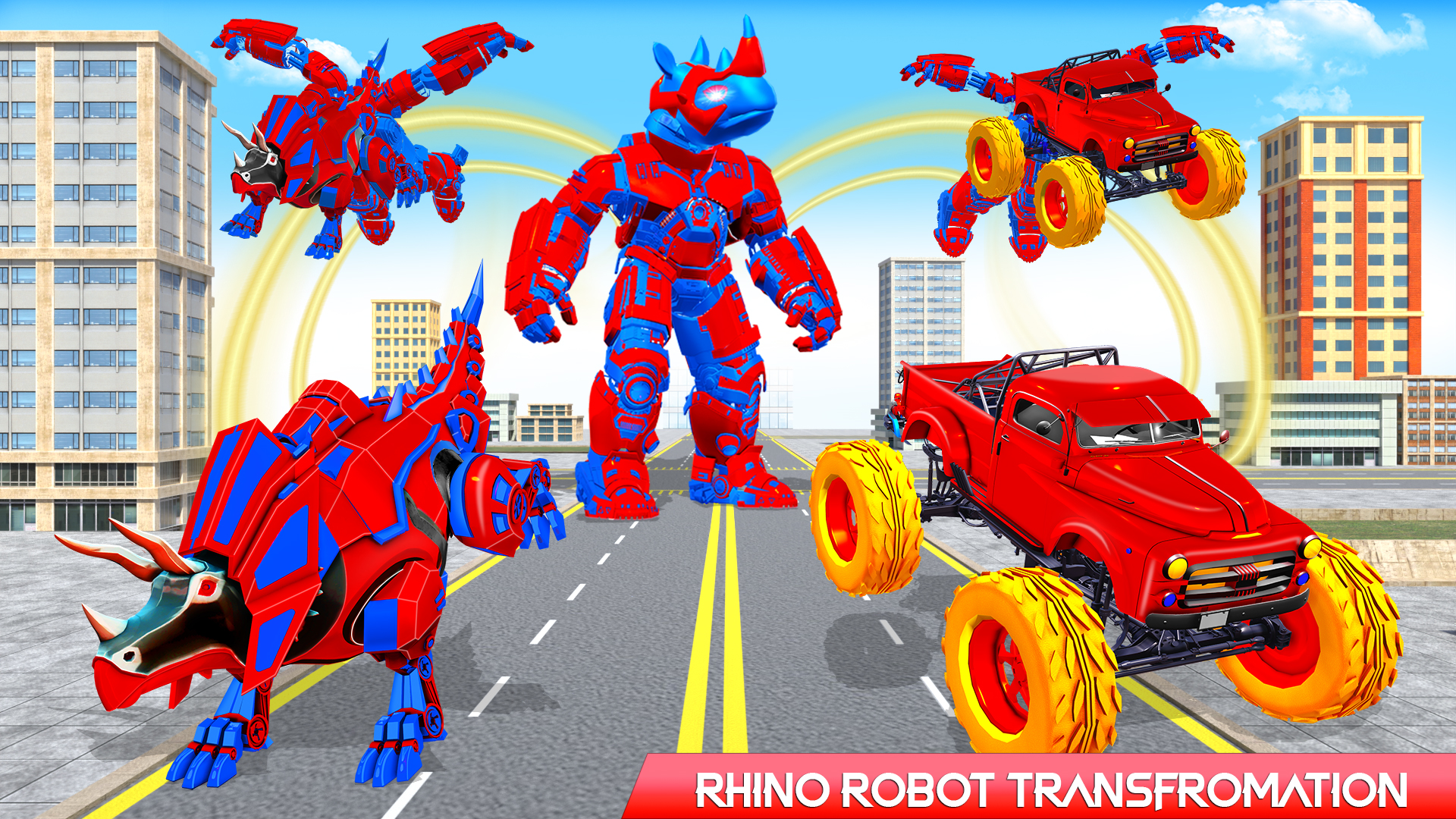 اسکرین شات 7 بازی Rhino Robot Car Transformation