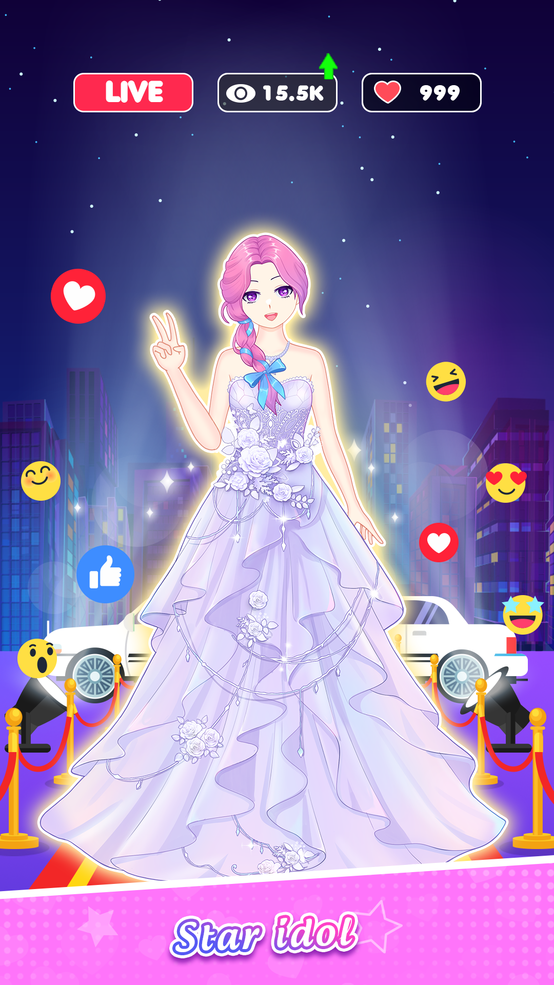 اسکرین شات 2 بازی Left or Right: Anime Dress Up
