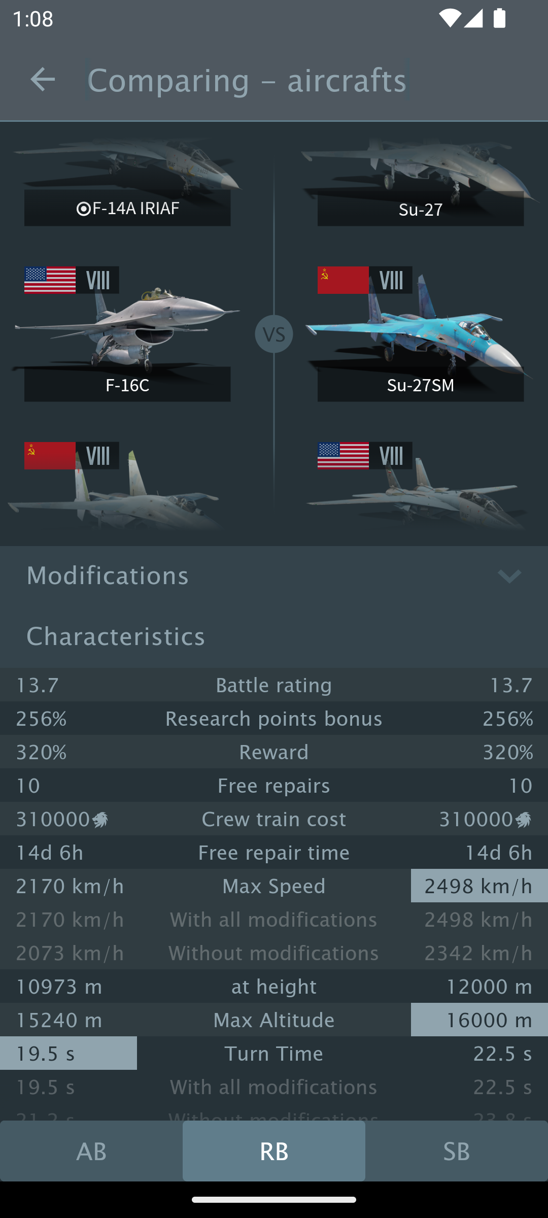 اسکرین شات 8 برنامه Assistant for War Thunder