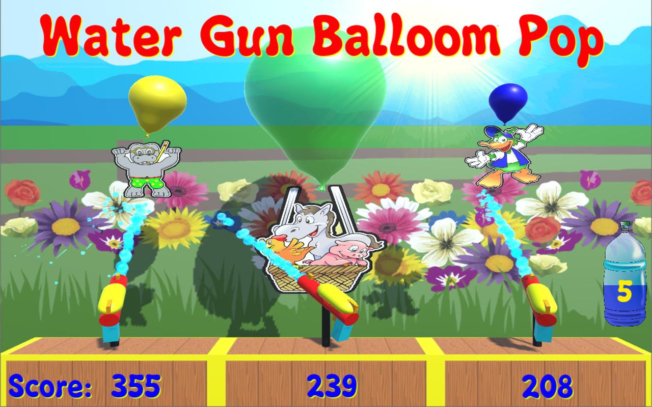 اسکرین شات 3 بازی Water Gun Balloon Pop