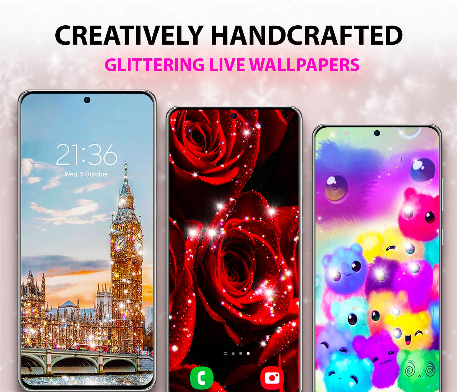 اسکرین شات 2 برنامه Glitter Live Wallpaper