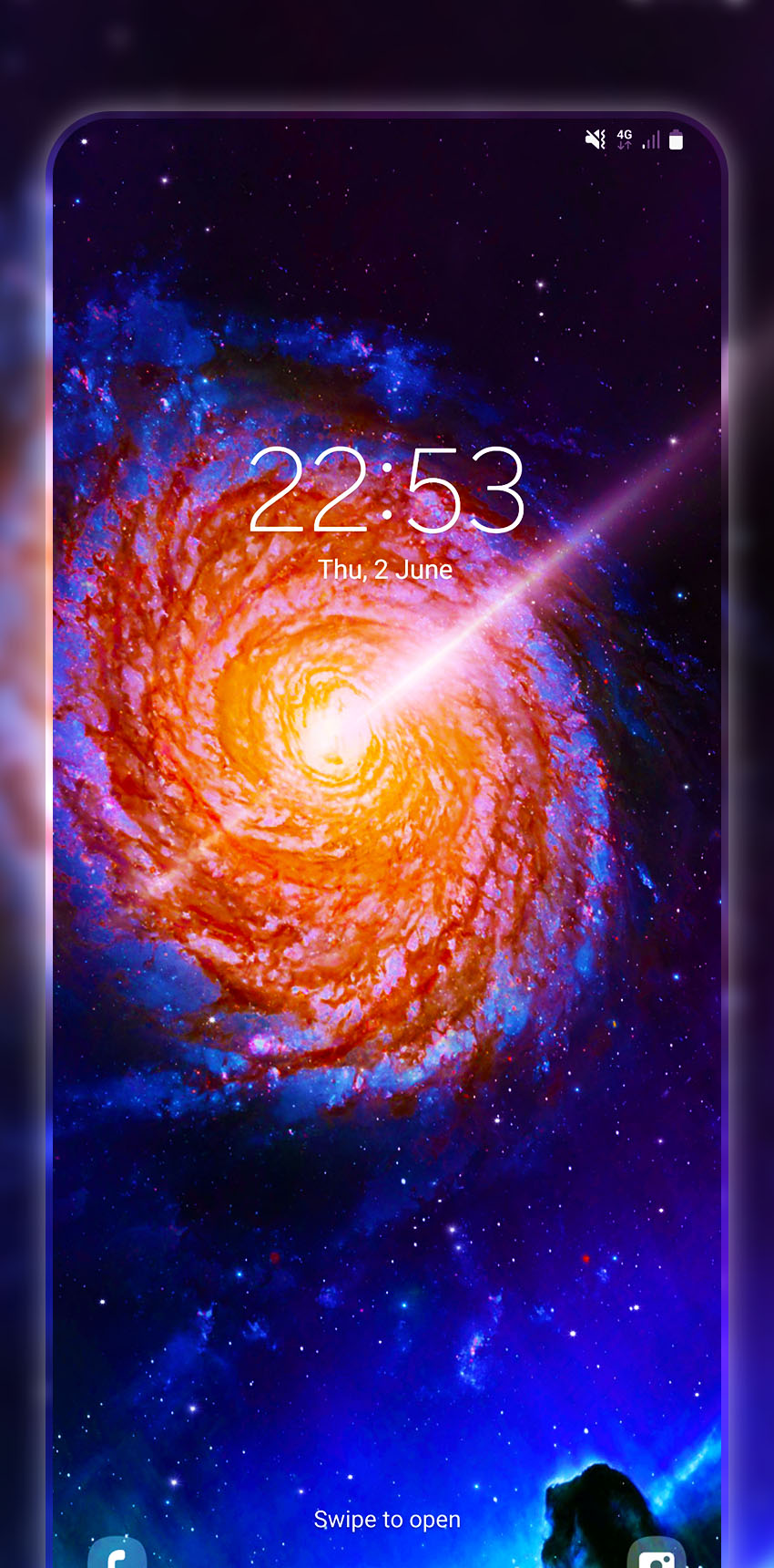 اسکرین شات 3 برنامه Galaxy Live Wallpapers