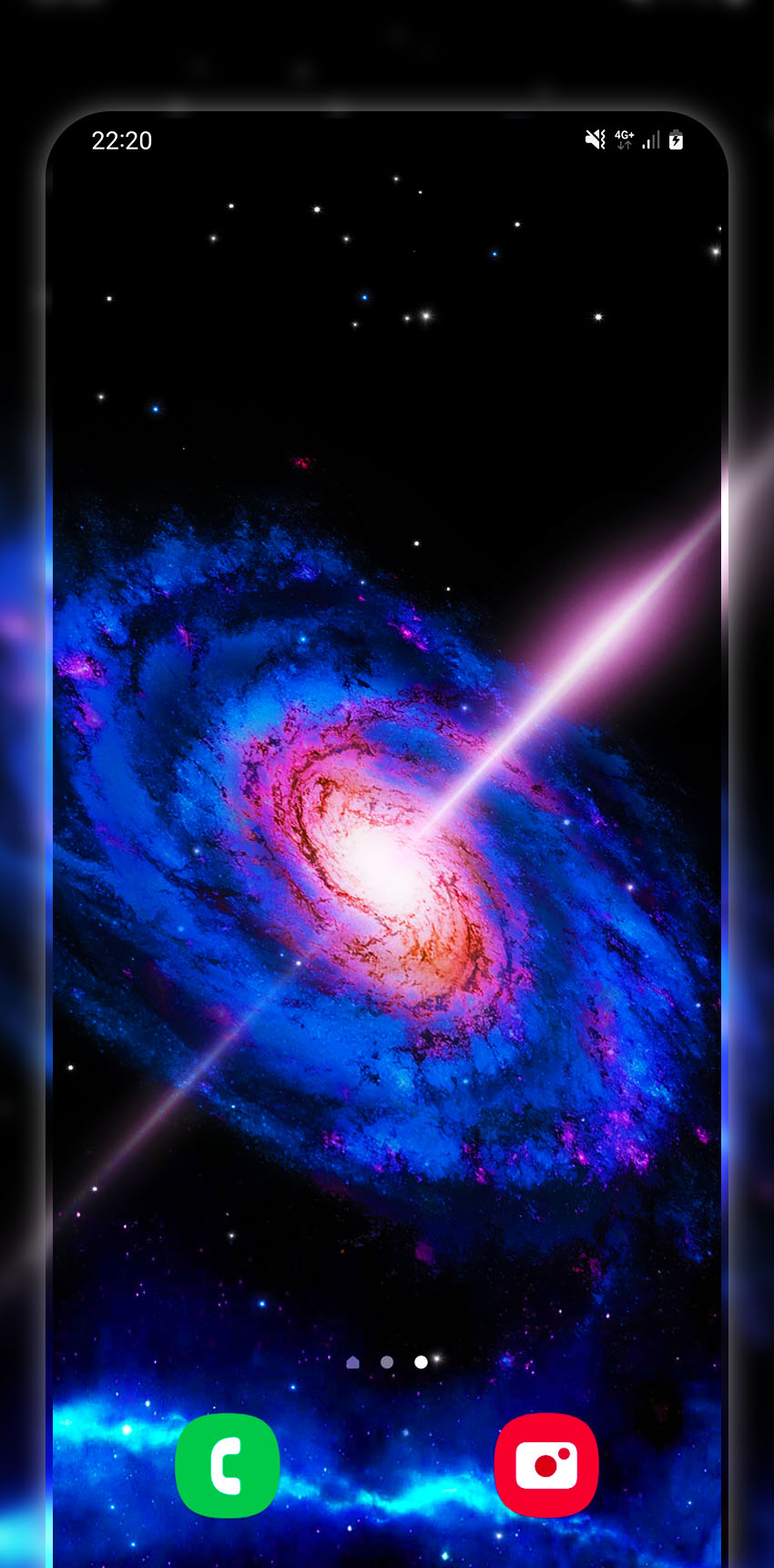 اسکرین شات 2 برنامه Galaxy Live Wallpapers