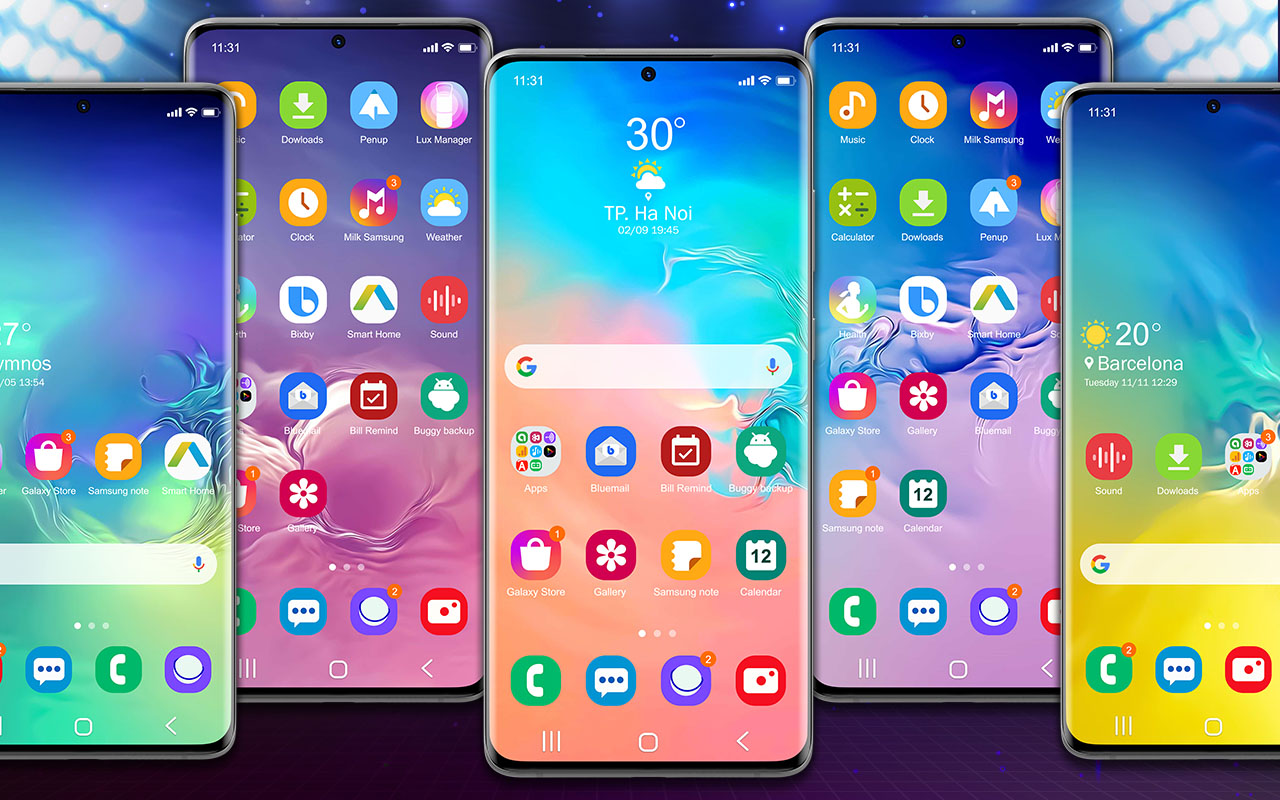 اسکرین شات 7 برنامه Super S22 Launcher