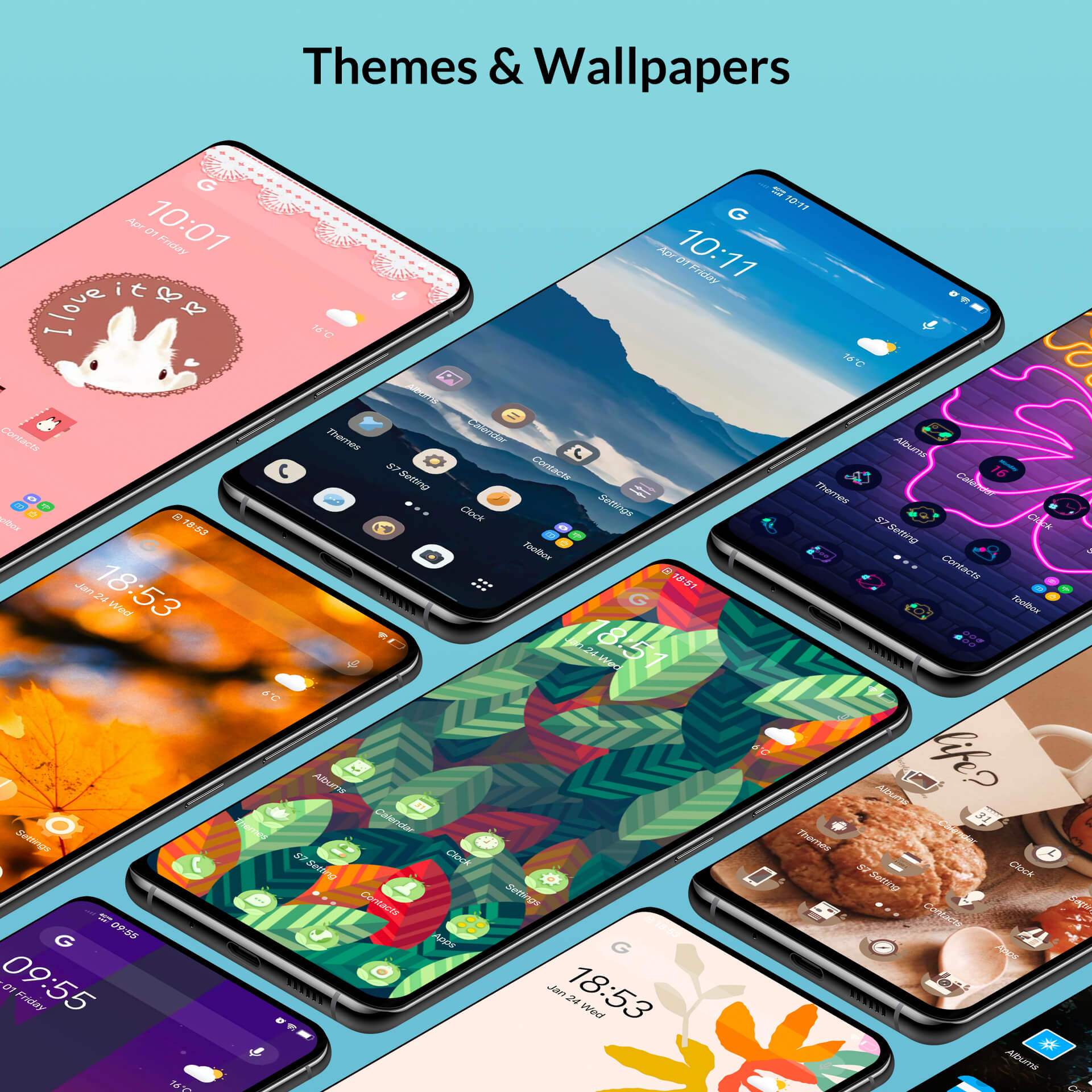 اسکرین شات 3 برنامه S7/S9/S22 Launcher for GalaxyS