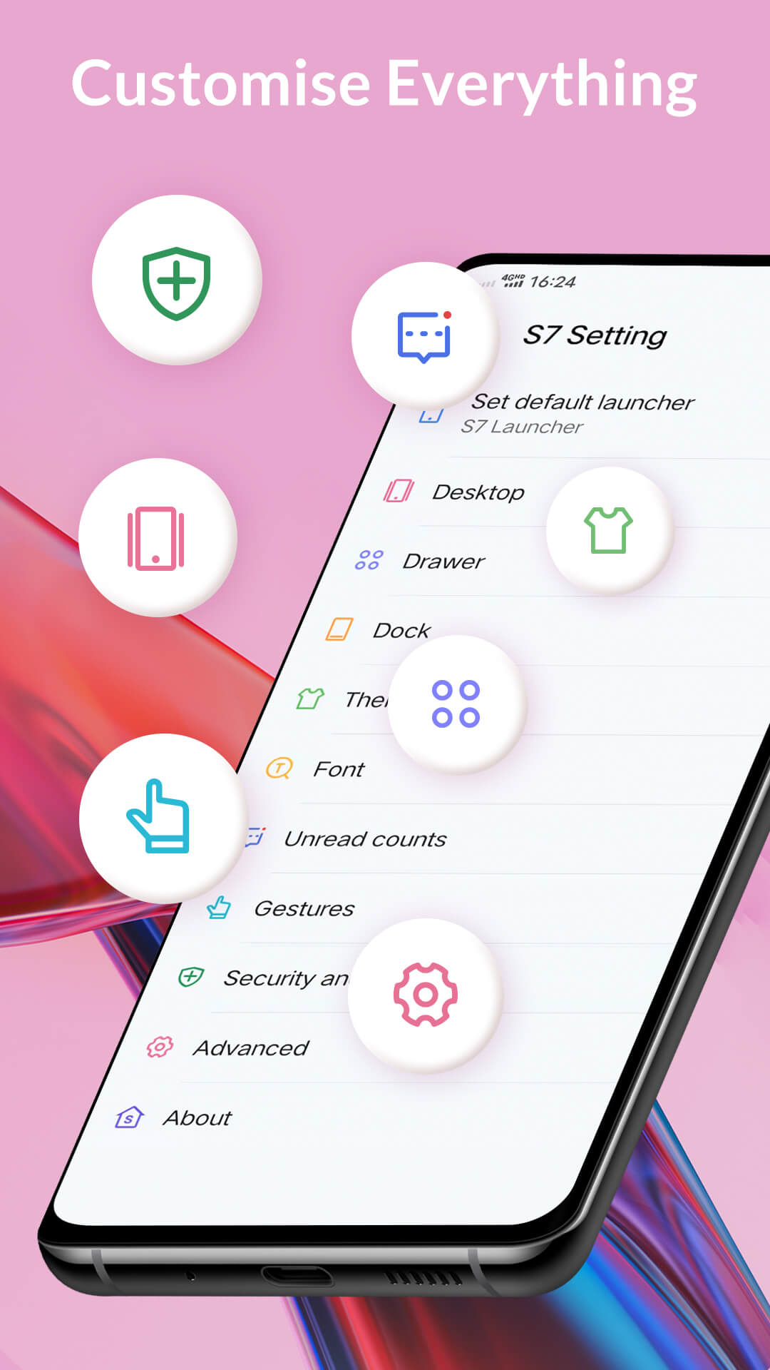 اسکرین شات 7 برنامه S7/S9/S22 Launcher for GalaxyS