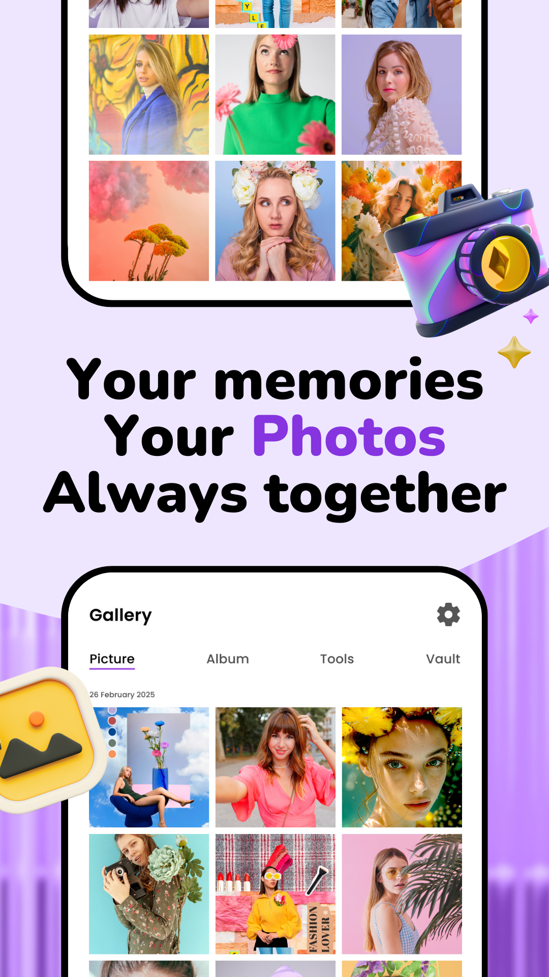 اسکرین شات 7 برنامه Gallery - Album & Photo Vault