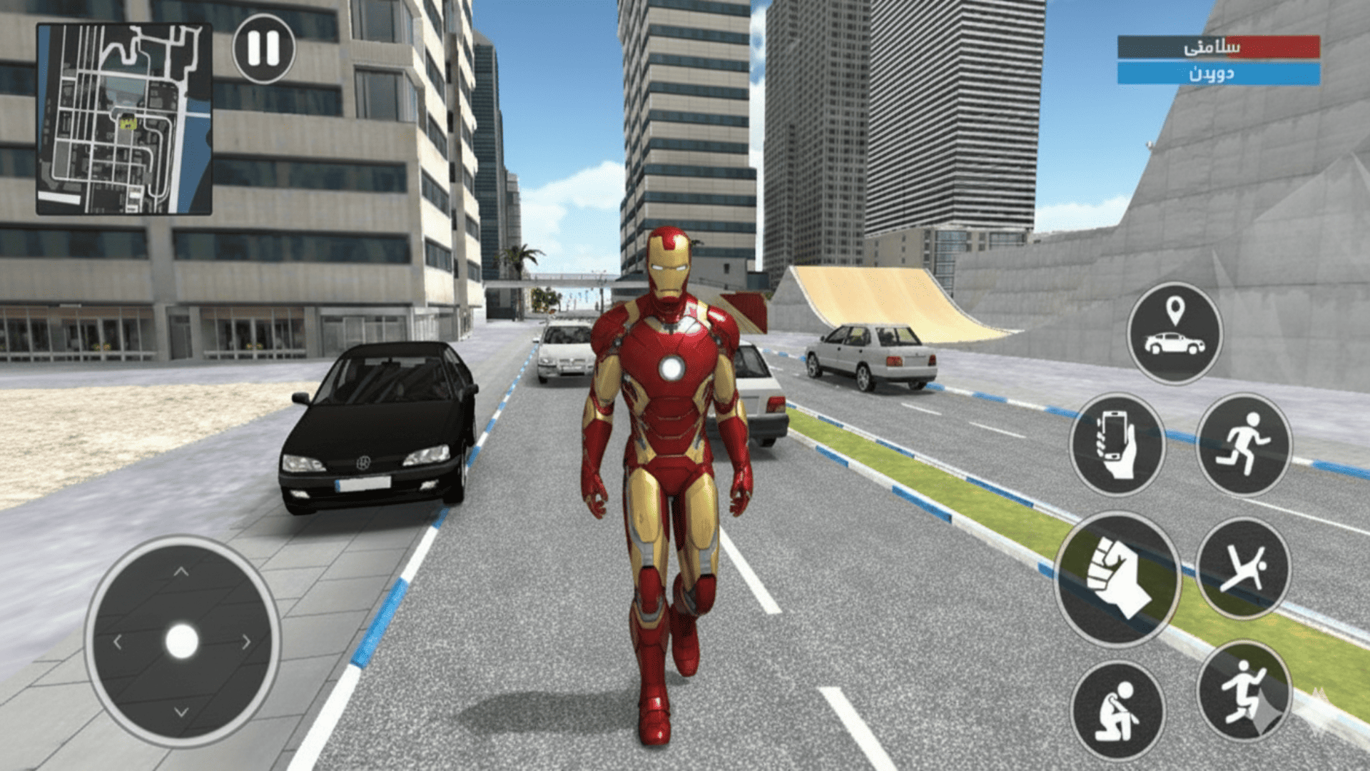 اسکرین شات 4 بازی ‏ماشین بازی ابرقهرمان : ایرون من