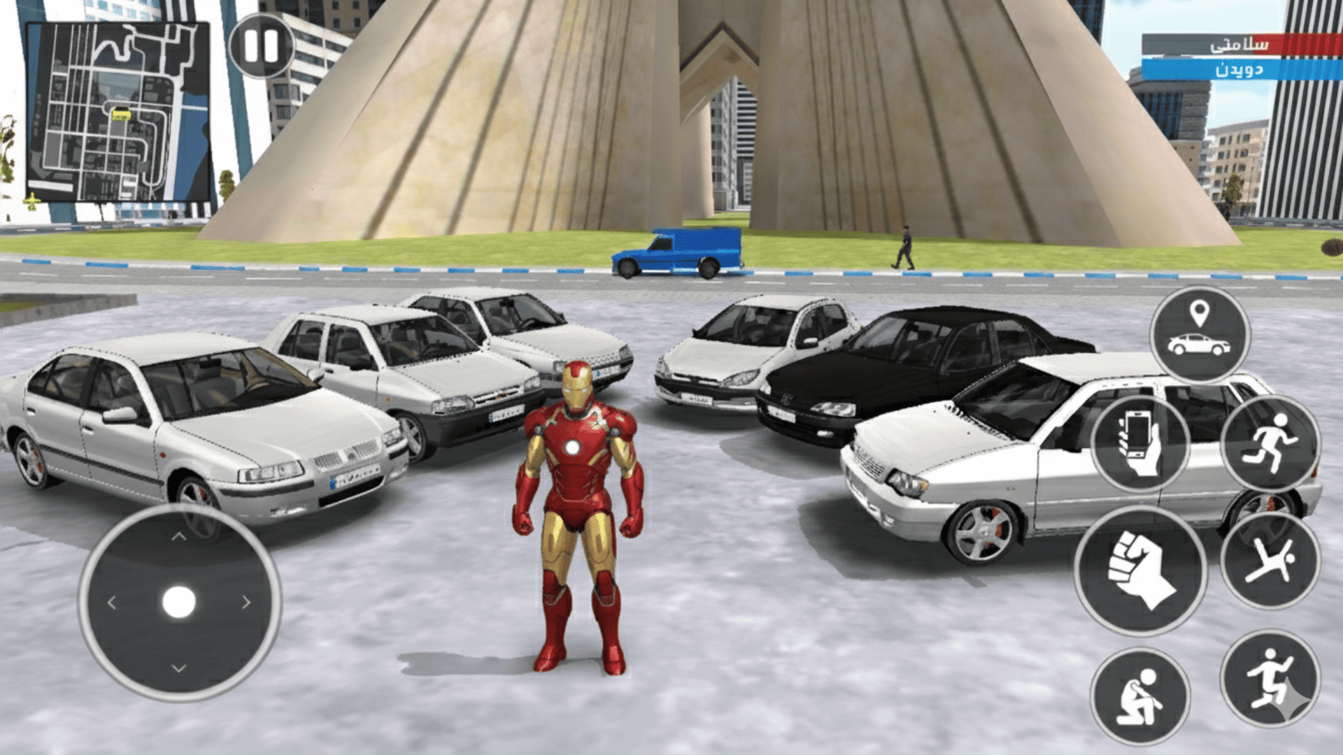 اسکرین شات 3 بازی ‏ماشین بازی ابرقهرمان : ایرون من