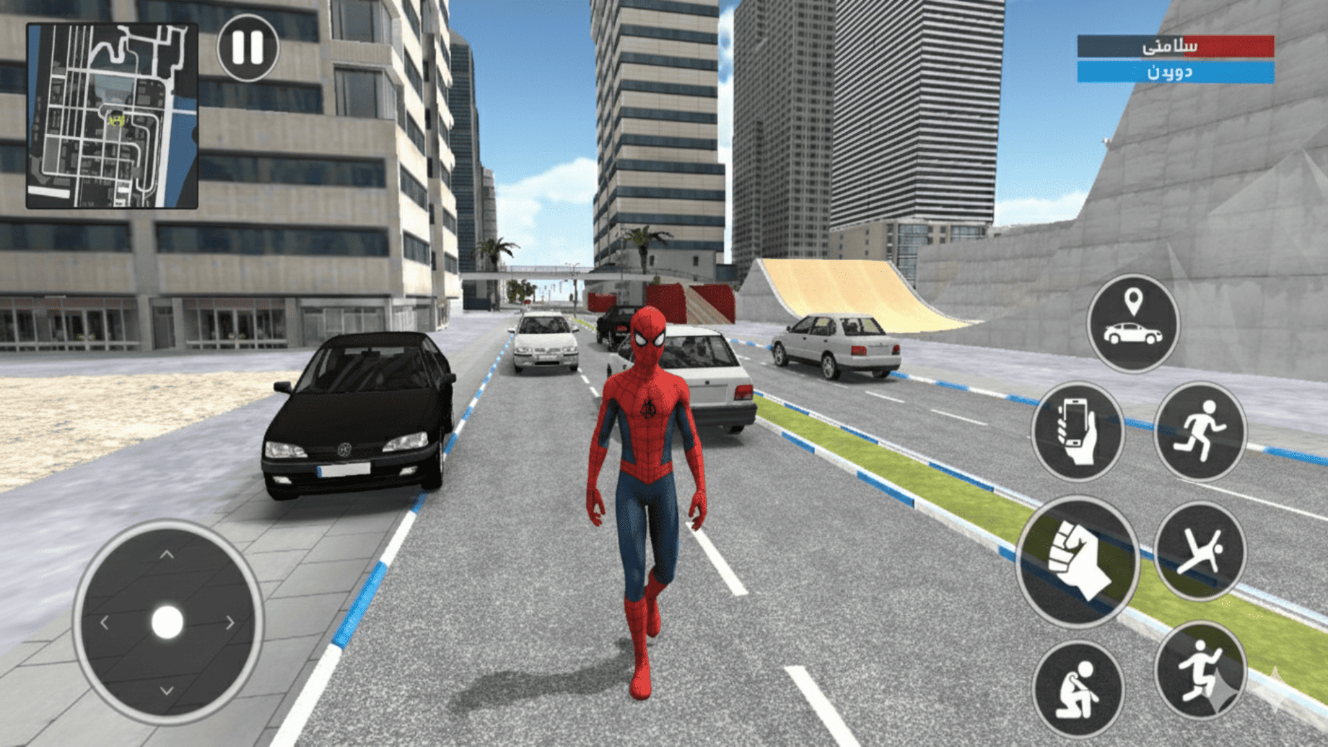 اسکرین شات 4 بازی ‏ماشین بازی ابرقهرمان : مرد عنکبوتی
