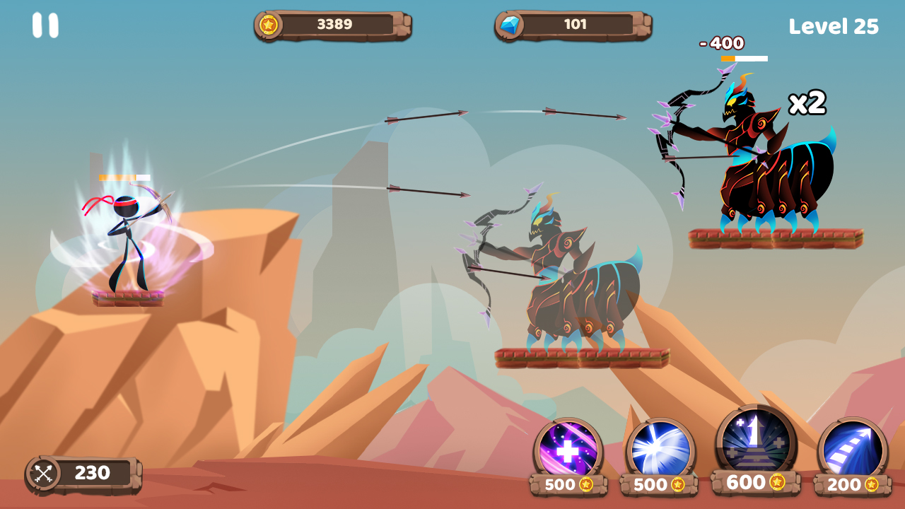 اسکرین شات 4 بازی Mr. Archers: Archery game