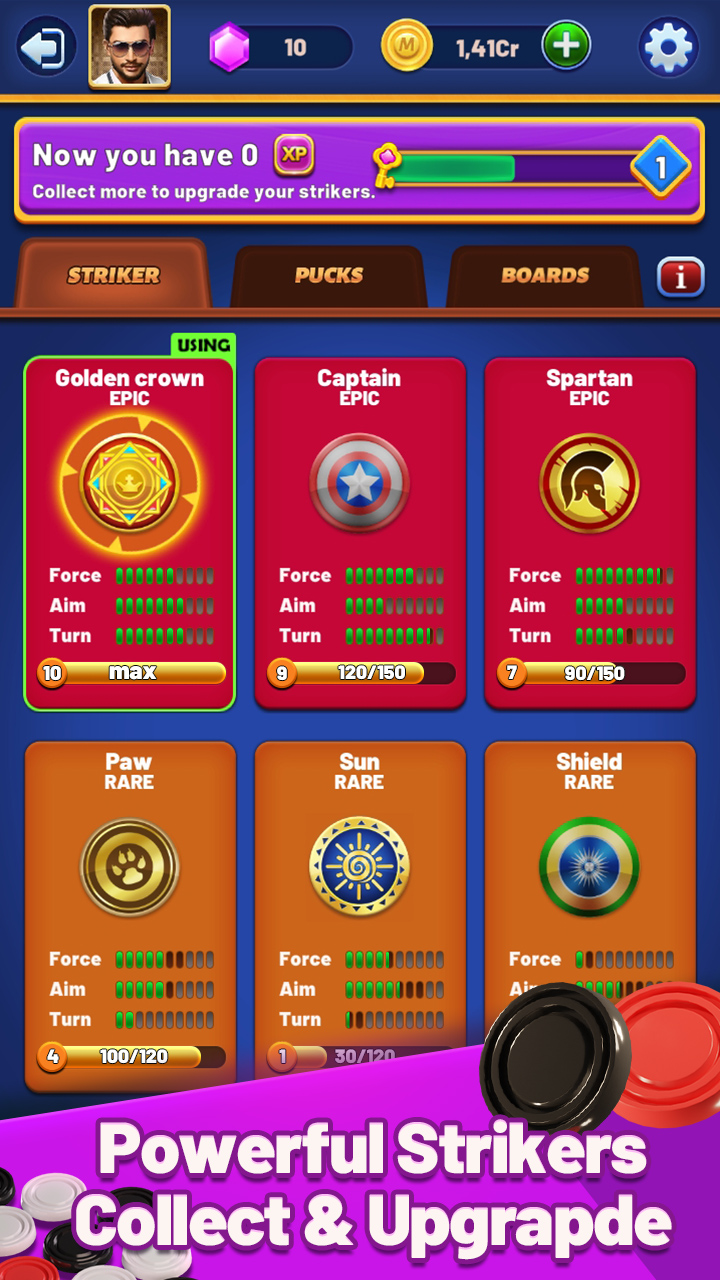 اسکرین شات 3 بازی Carrom Lite-Board Offline Game
