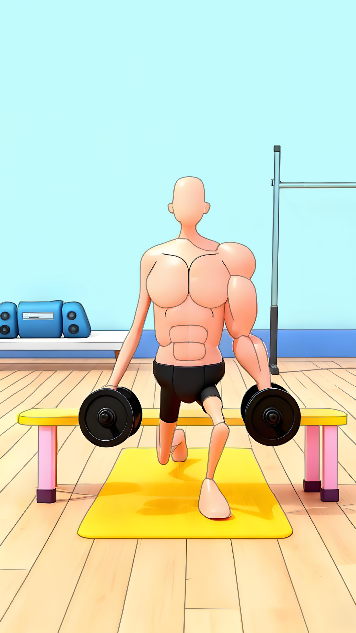 اسکرین شات 4 بازی Grow Muscles:Gym Game