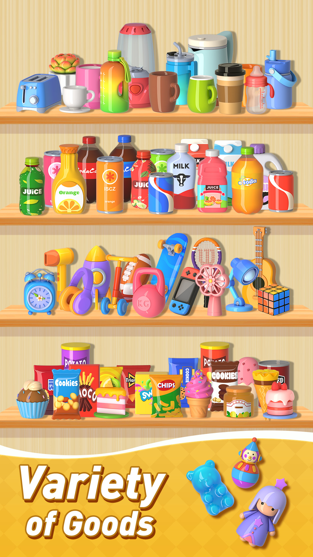اسکرین شات 3 بازی Goods 3D Sorting: Organizing