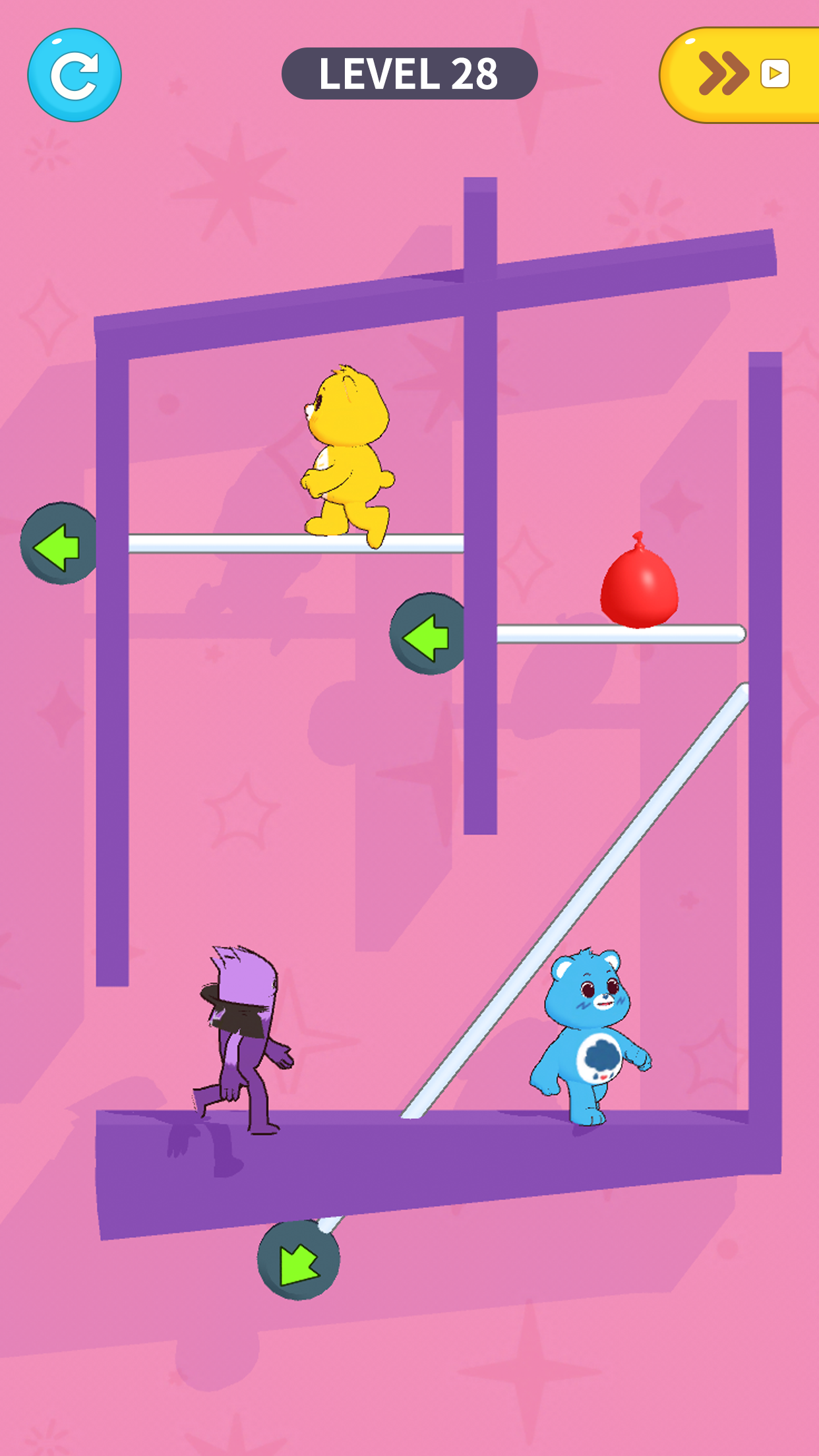 اسکرین شات 2 بازی Care Bears: Pull the Pin