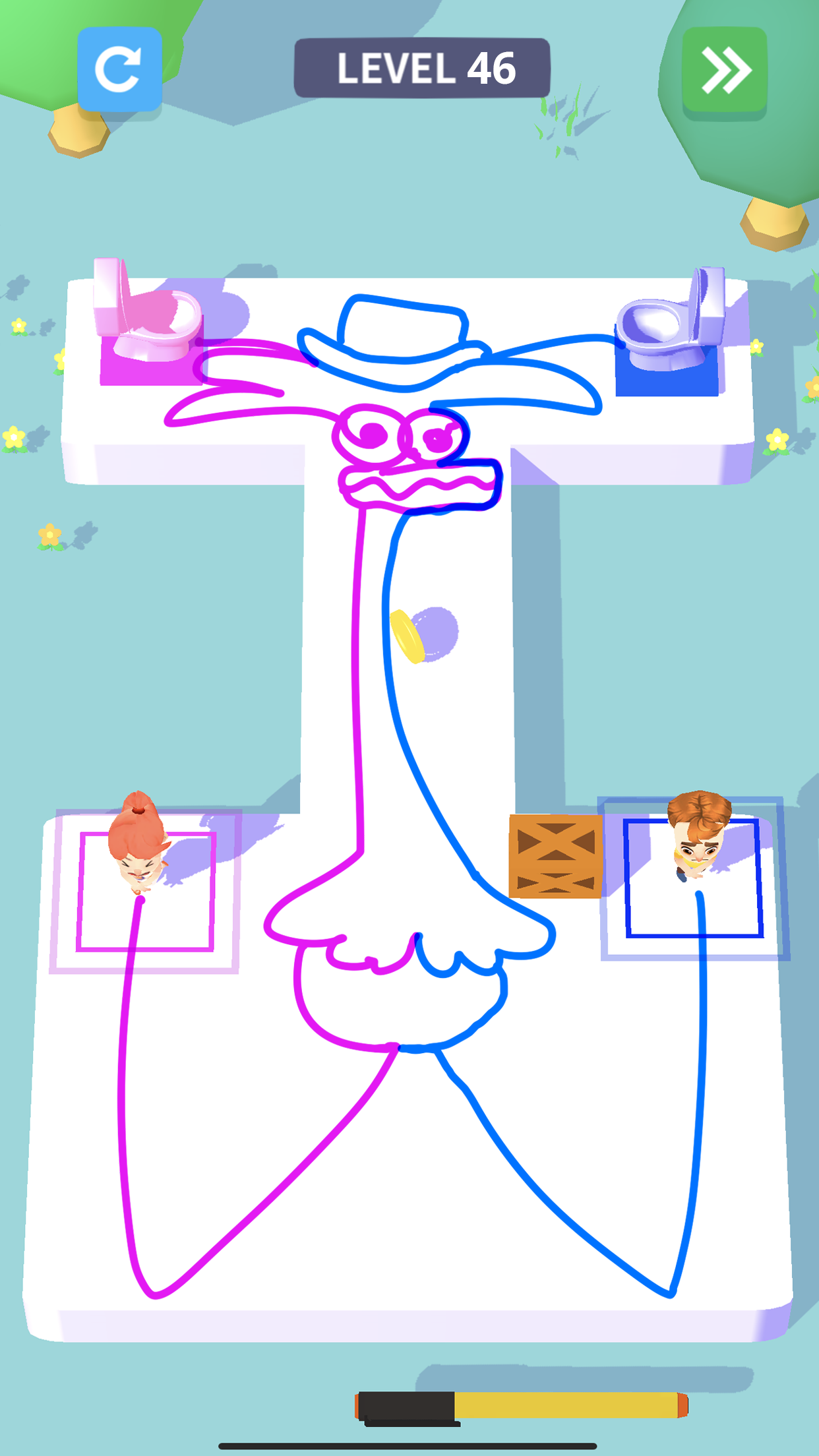 اسکرین شات 1 بازی Toilet Games 3D