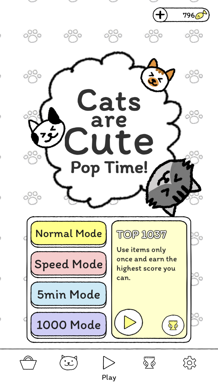 اسکرین شات 8 بازی Cats are Cute: Pop Time!