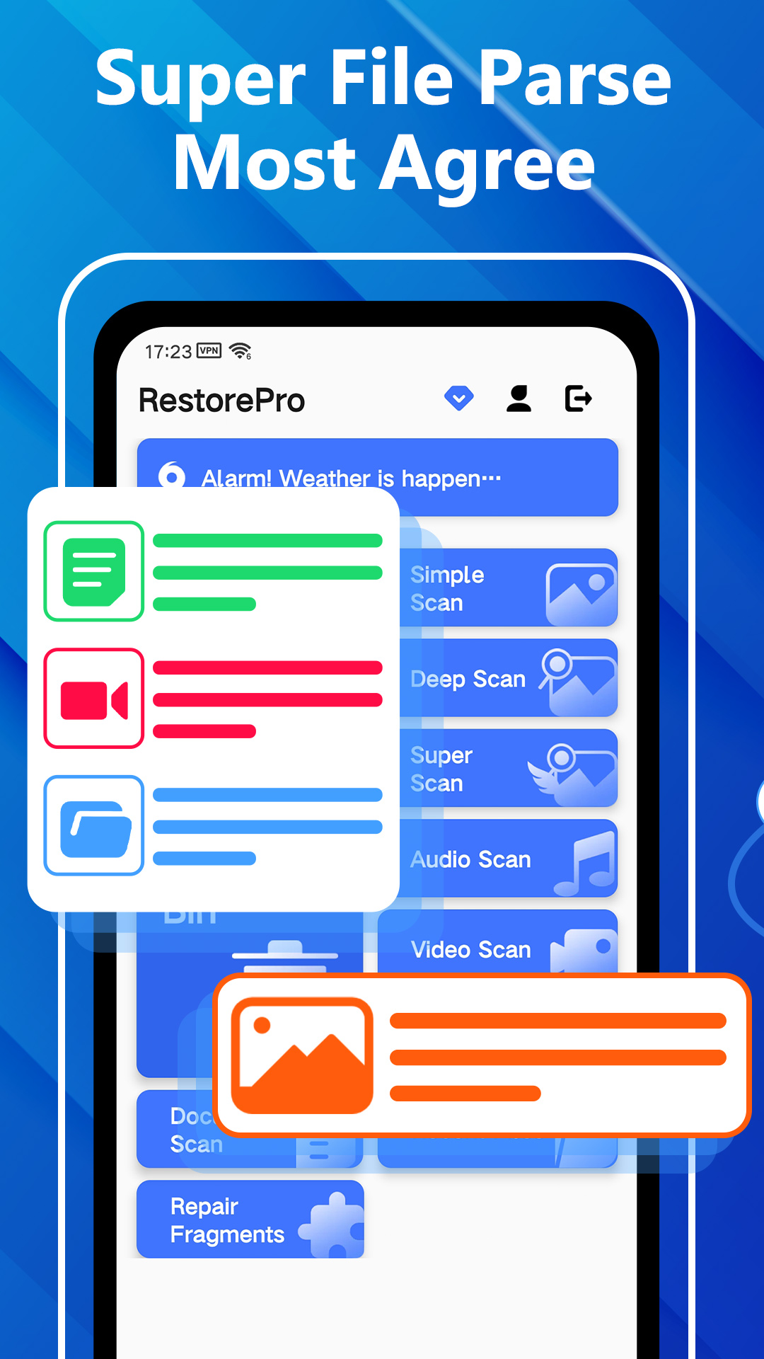 اسکرین شات 3 برنامه Recover Files - Restore All