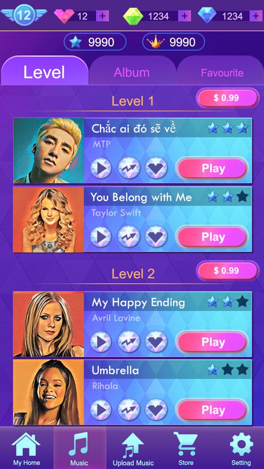 اسکرین شات 2 بازی Music Tiles: Music Games