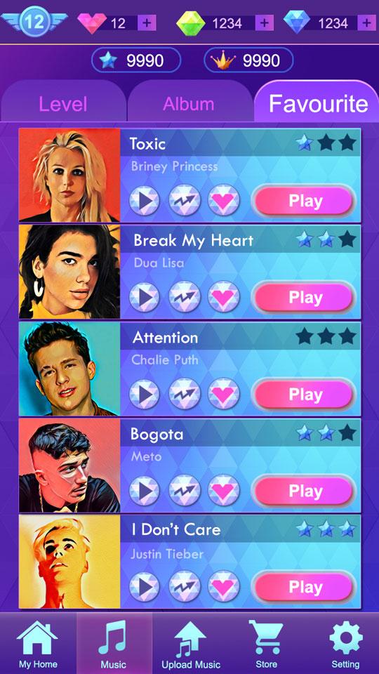 اسکرین شات 6 بازی Music Tiles: Music Games