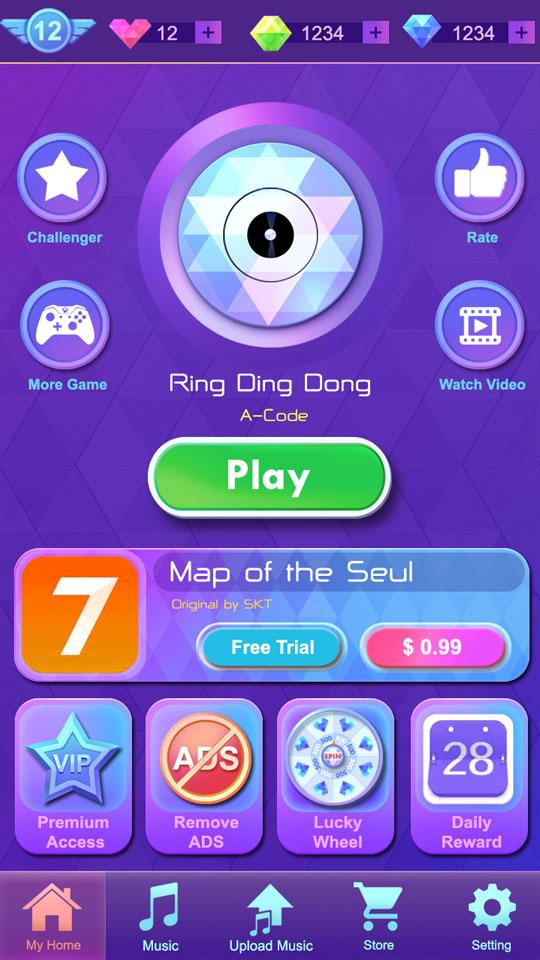 اسکرین شات 1 بازی Music Tiles: Music Games
