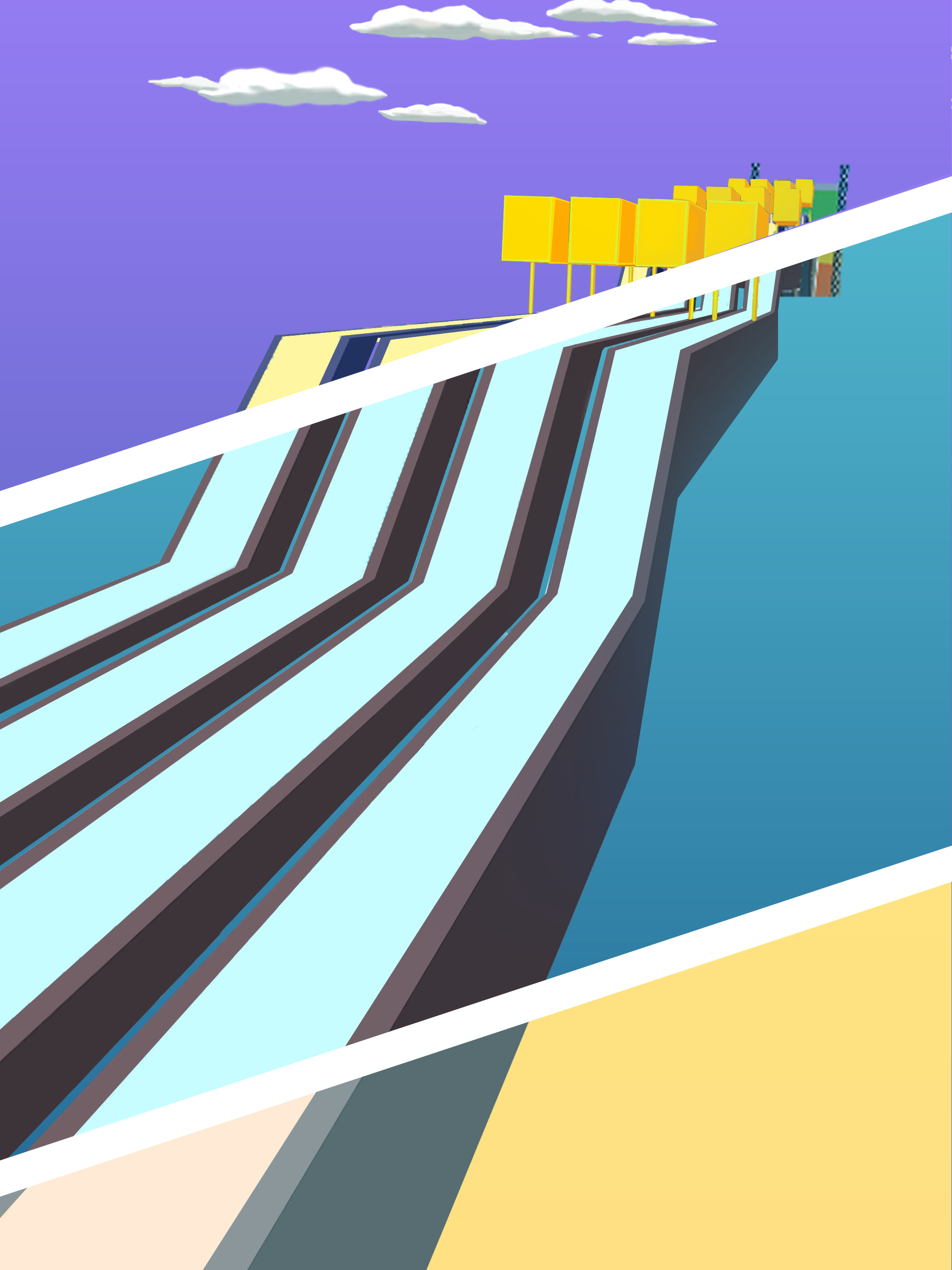 اسکرین شات 3 بازی Wheels Run 3D