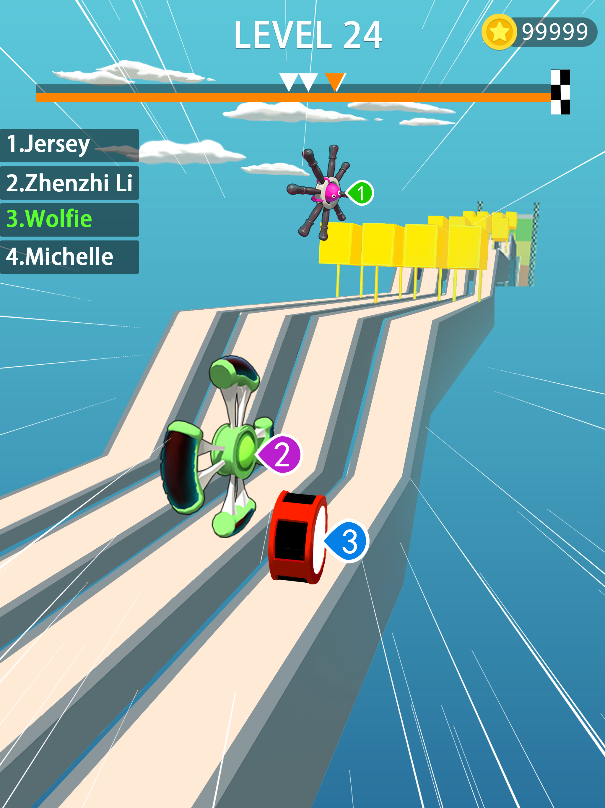 اسکرین شات 1 بازی Wheels Run 3D