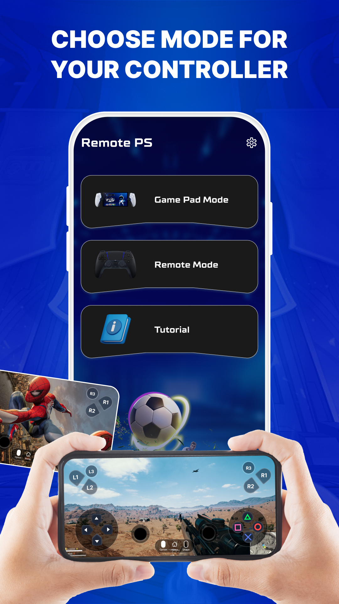 اسکرین شات 1 برنامه PS Remote Play Controller