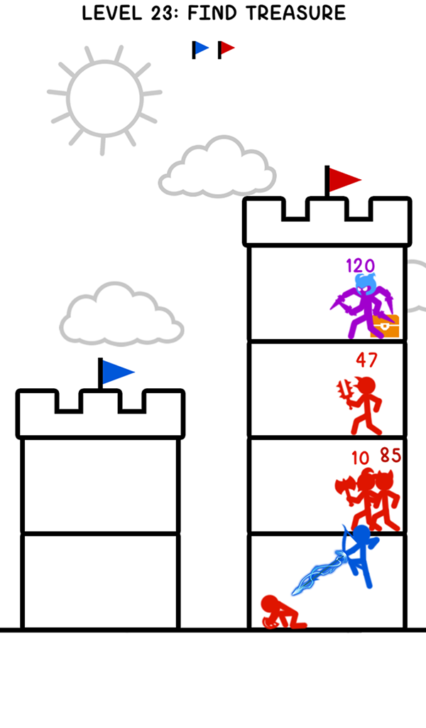 اسکرین شات 3 بازی Stick Tower Battle: Hero War