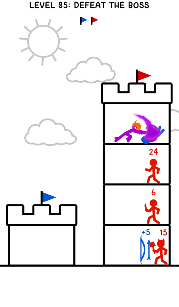 اسکرین شات 2 بازی Stick Tower Battle: Hero War