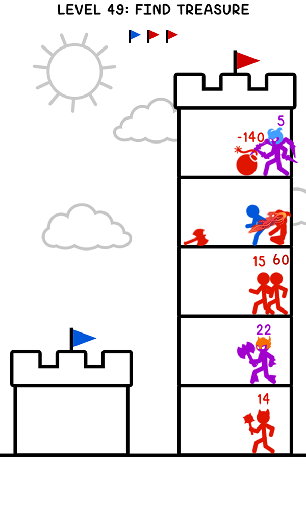 اسکرین شات 6 بازی Stick Tower Battle: Hero War