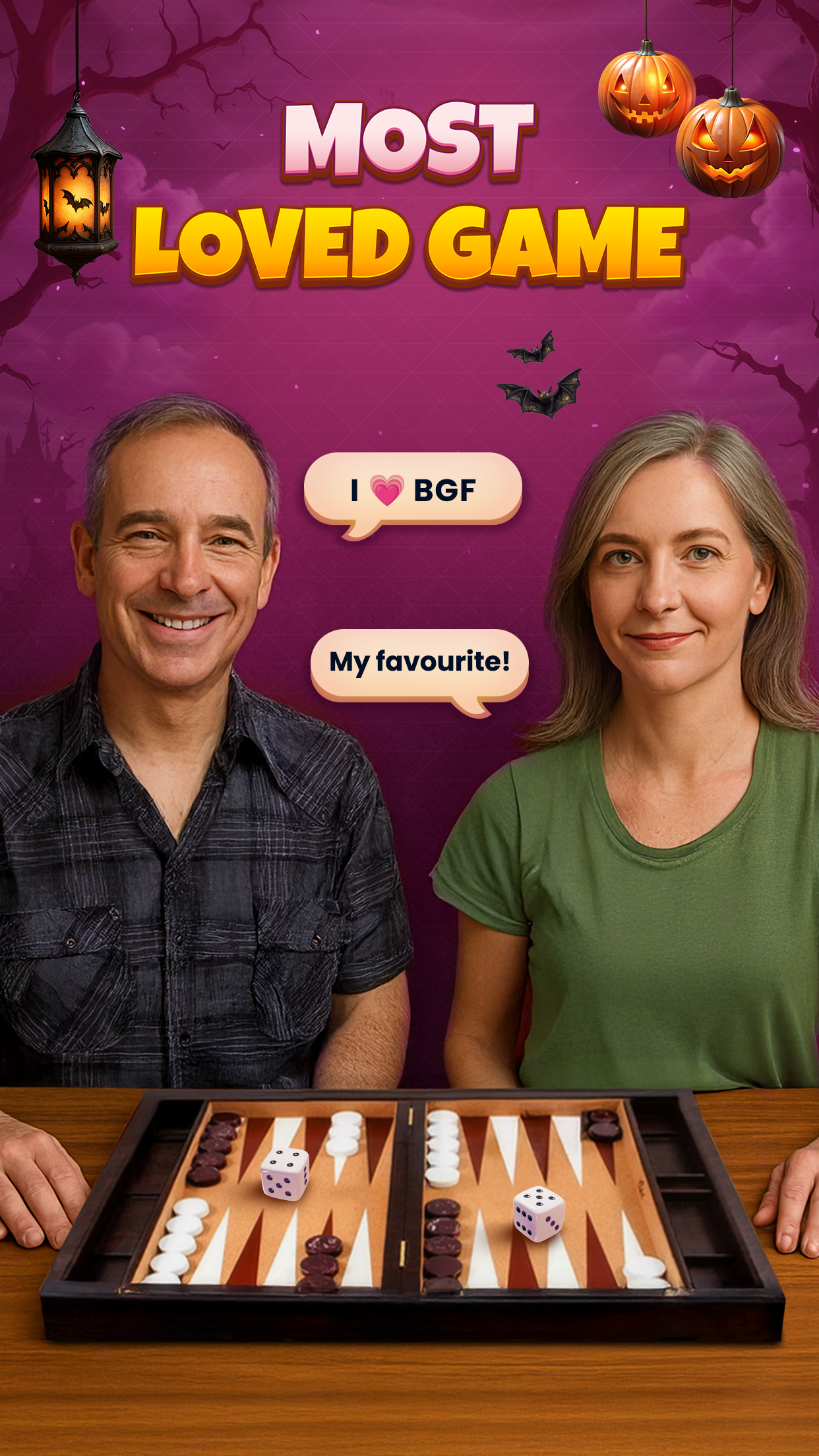 اسکرین شات 1 بازی Backgammon Friends Online