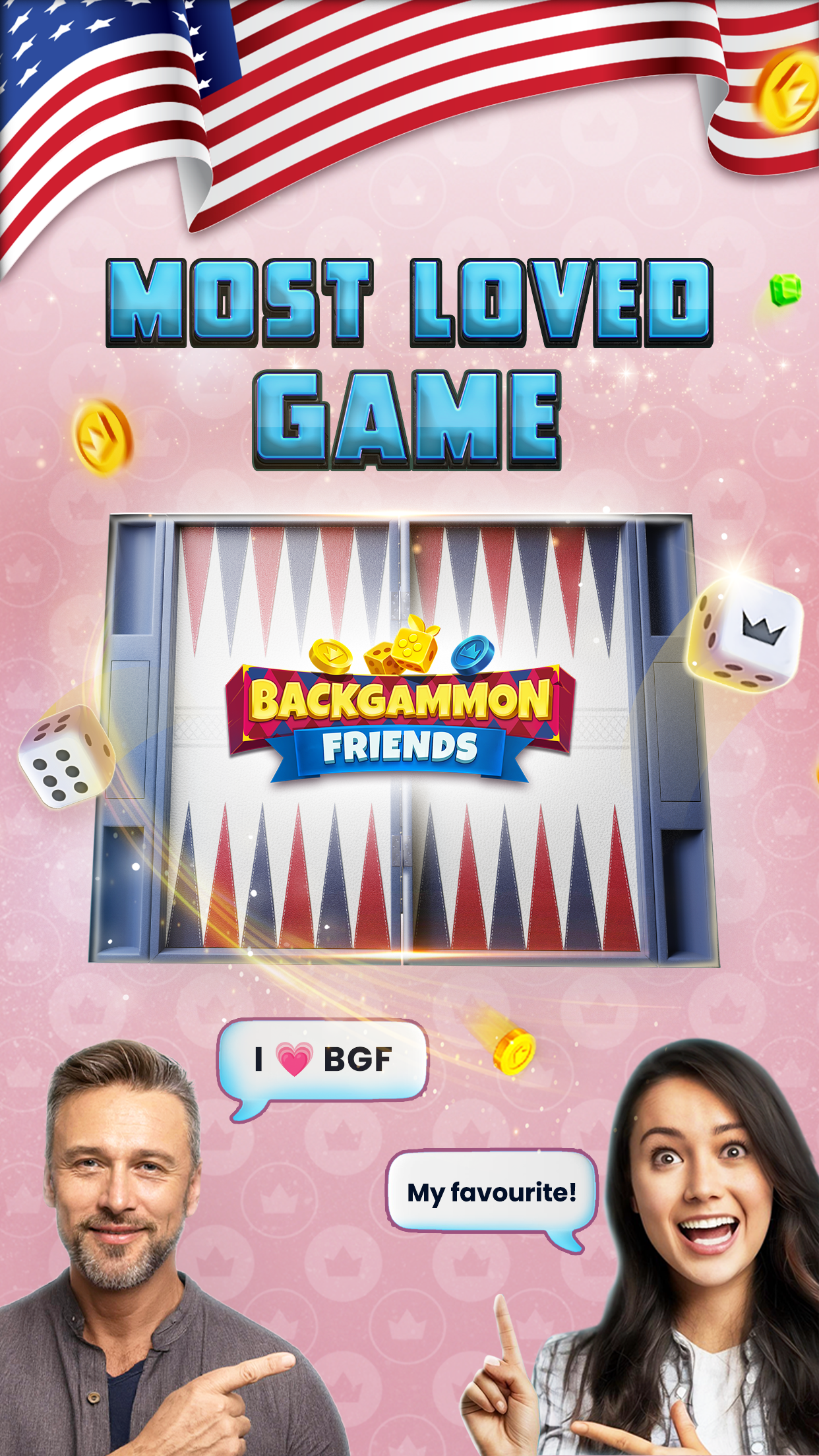 اسکرین شات 1 بازی Backgammon Friends Online