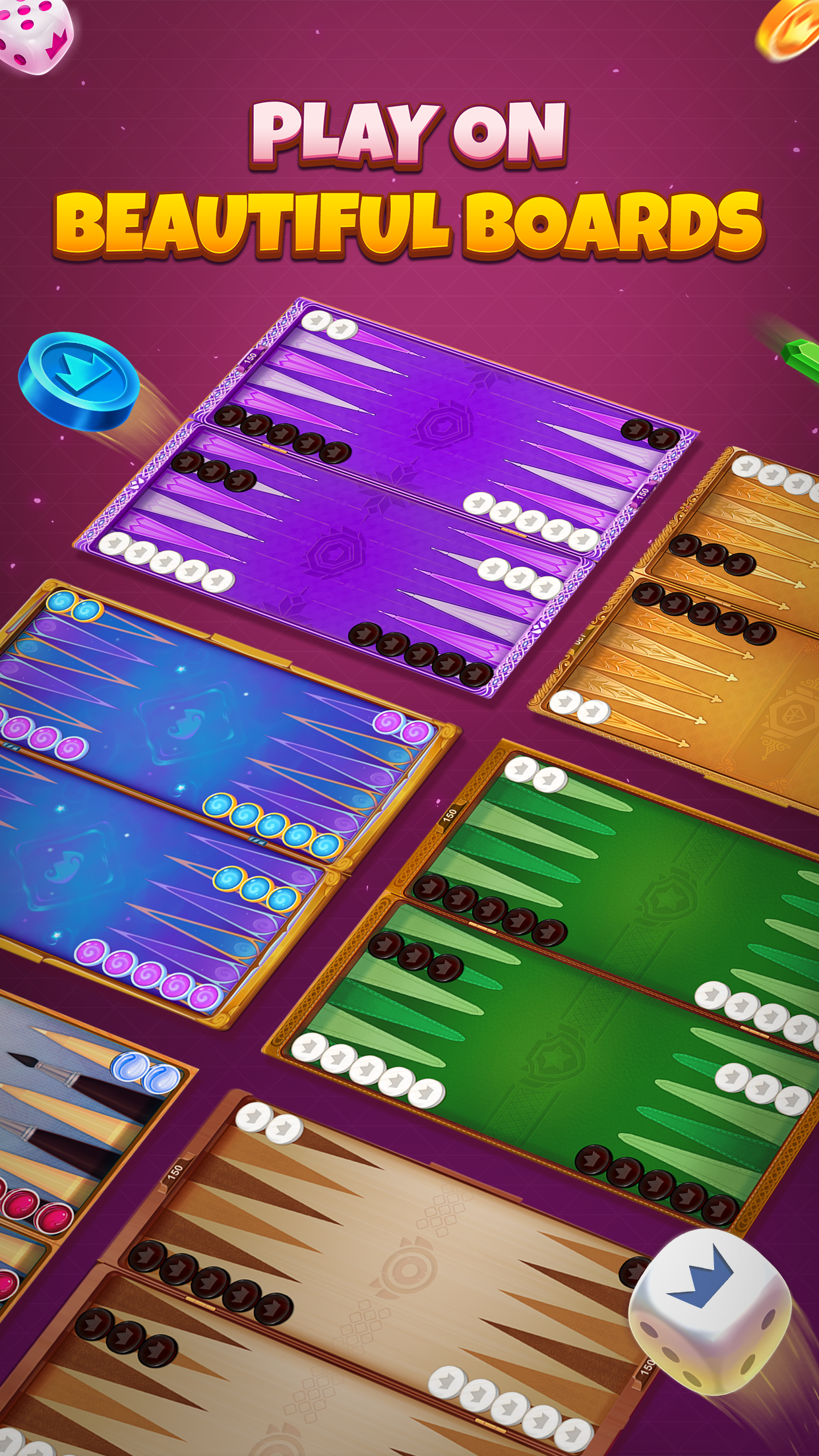 اسکرین شات 4 بازی Backgammon Friends Online